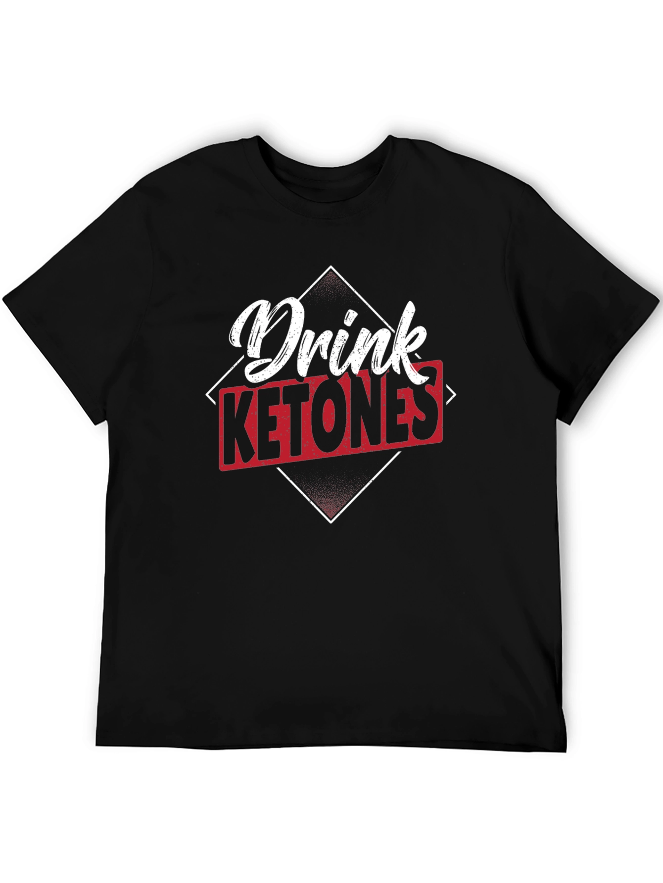 Drink Ketones Black Graphic T-Shirt