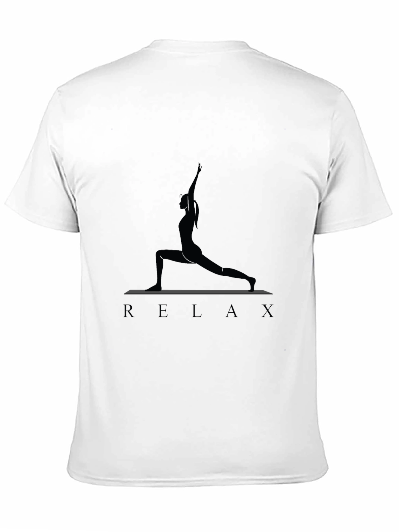 Relax Yoga Pose Graphic Tee - Casual Comfort