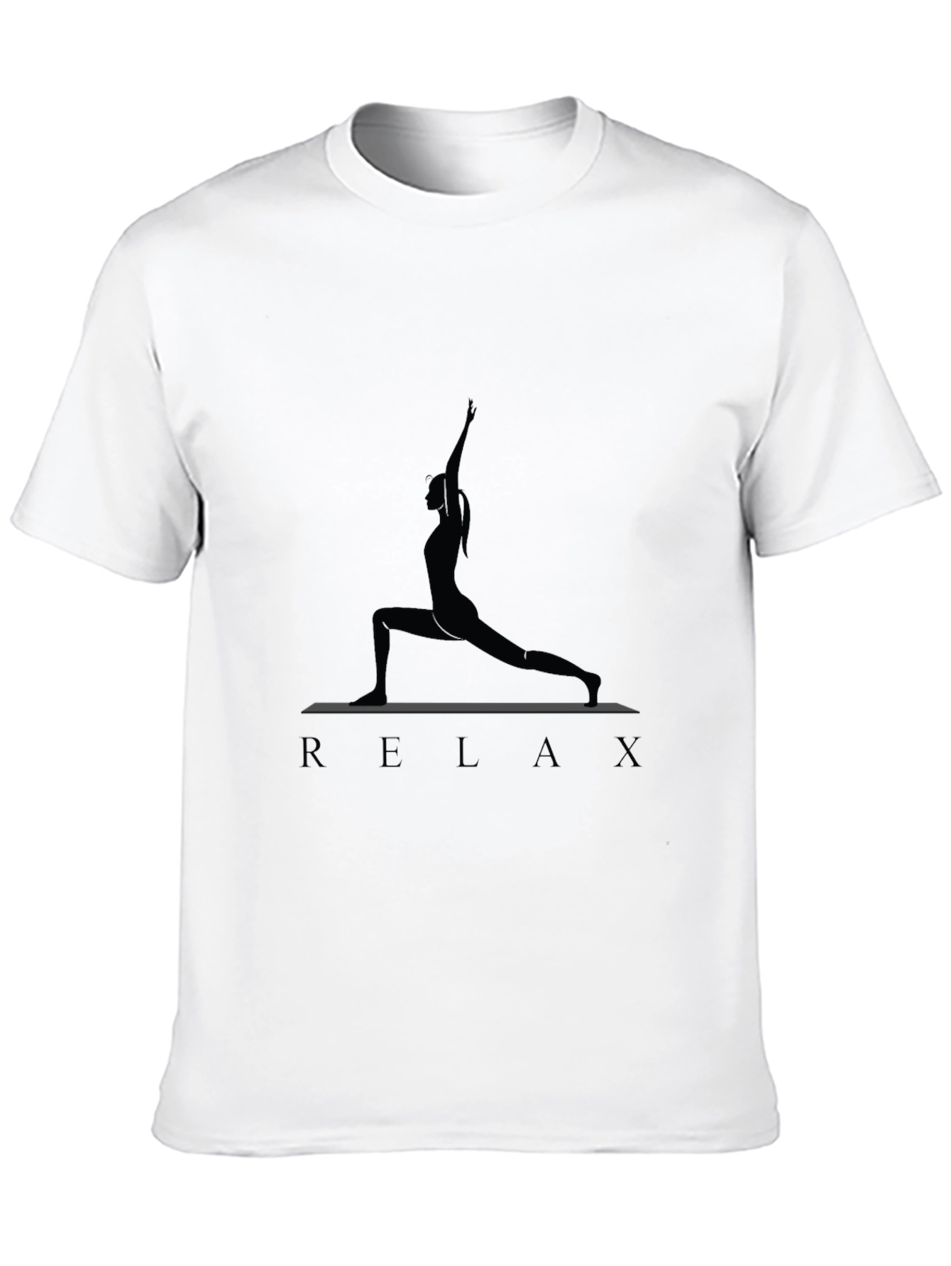 Relax Yoga Pose Graphic Tee - Casual Comfort