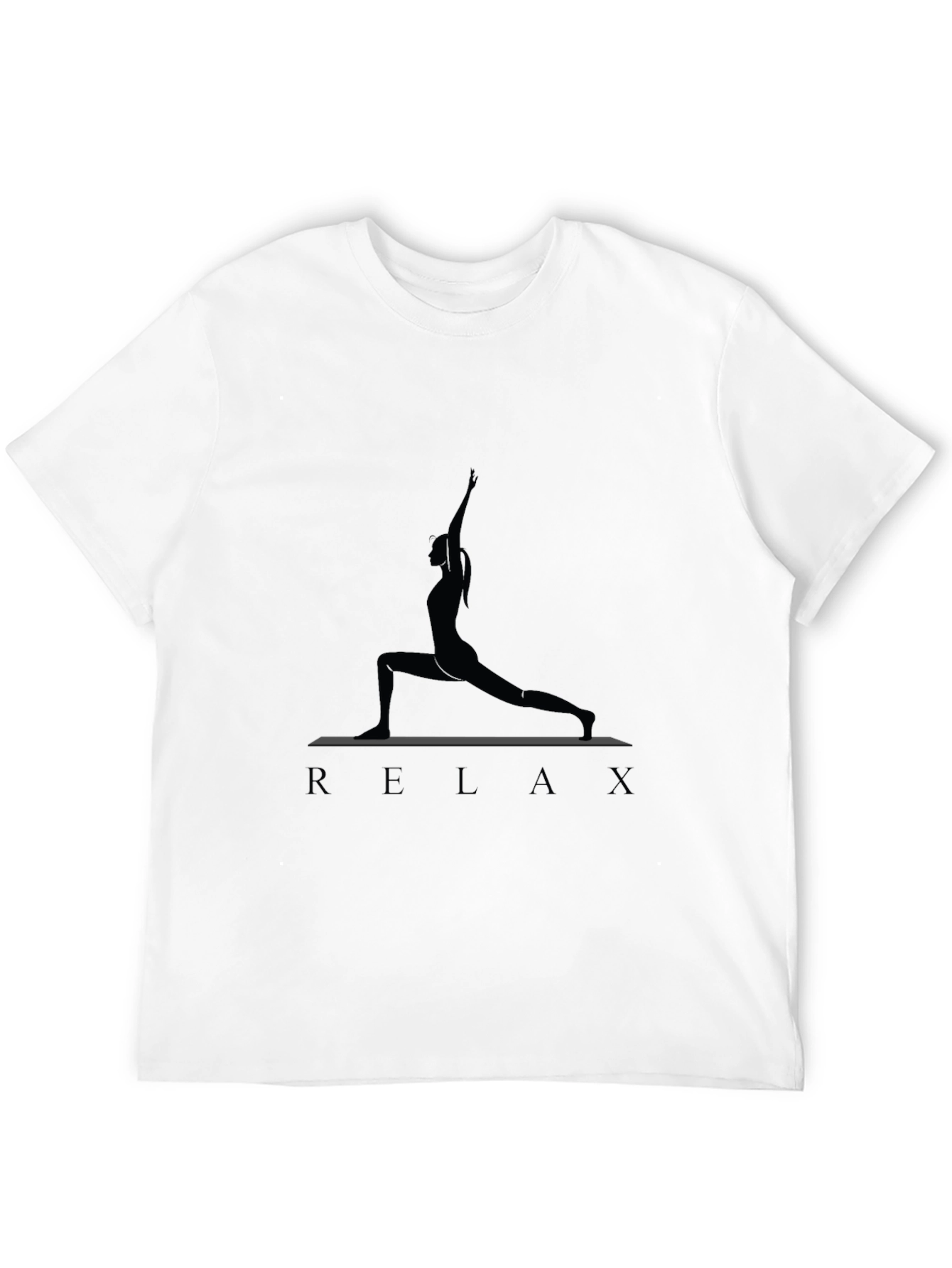 Relax Yoga Pose Graphic Tee - Casual Comfort