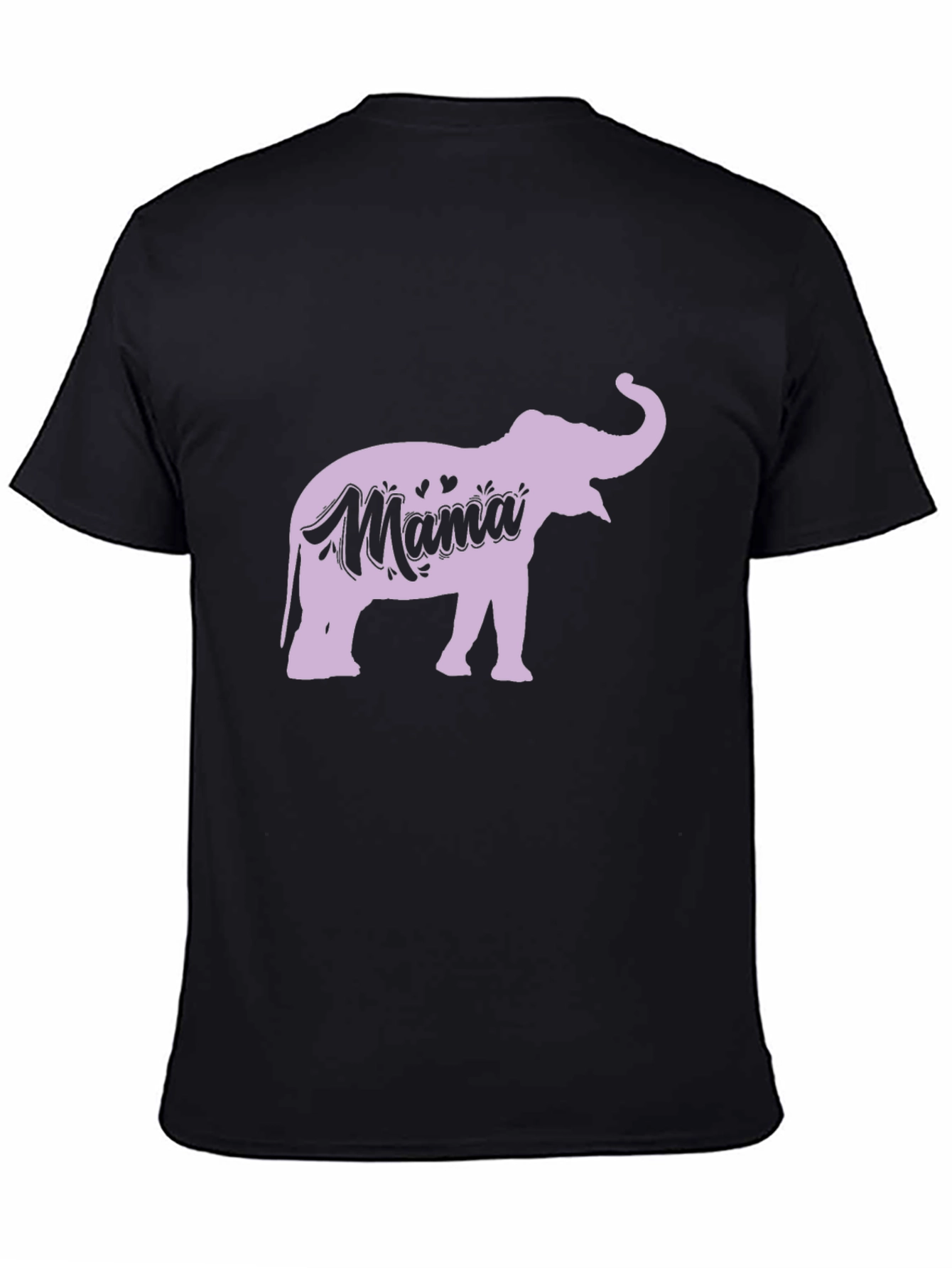 Mama Elephant Graphic Tee - Black Casual Shirt