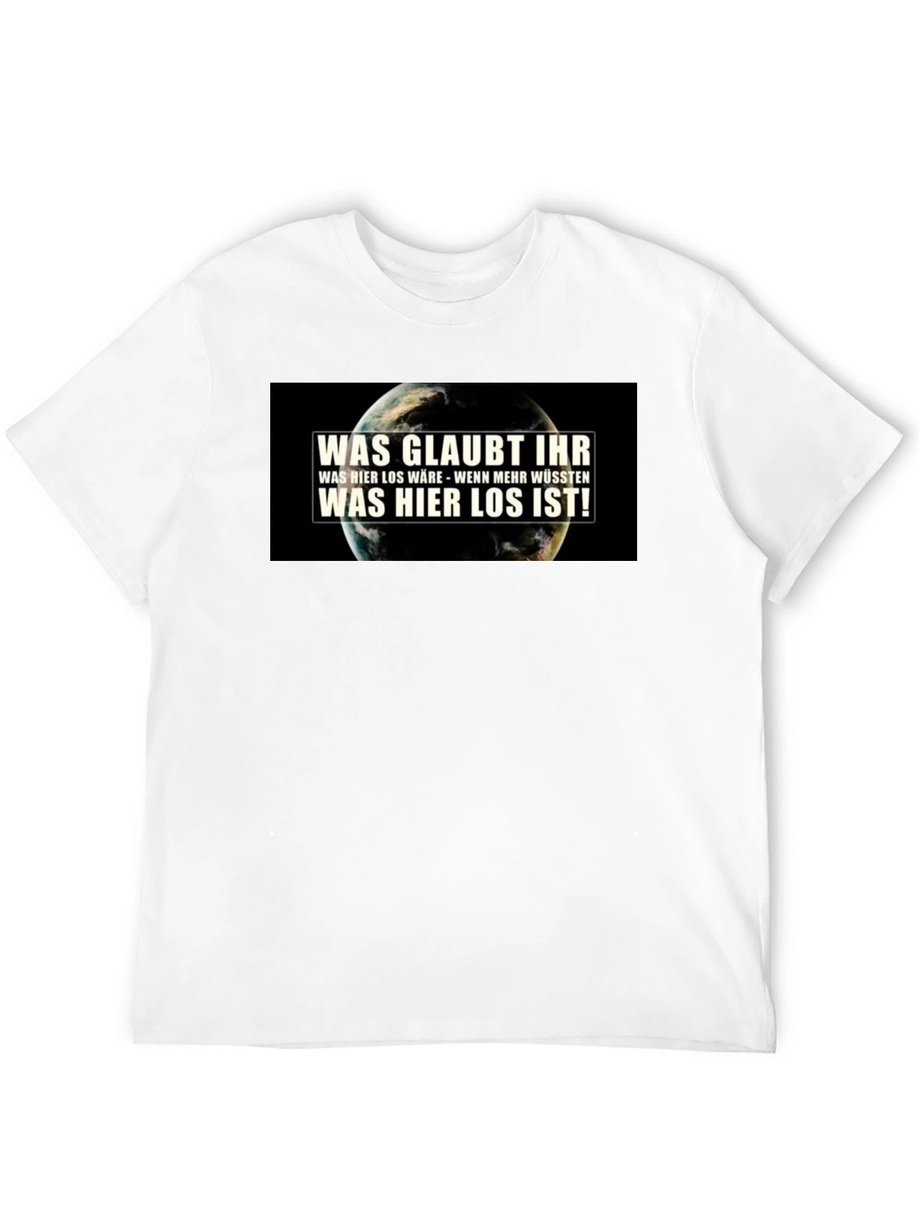 Earth Whats Going On Black Graphic T-Shirt