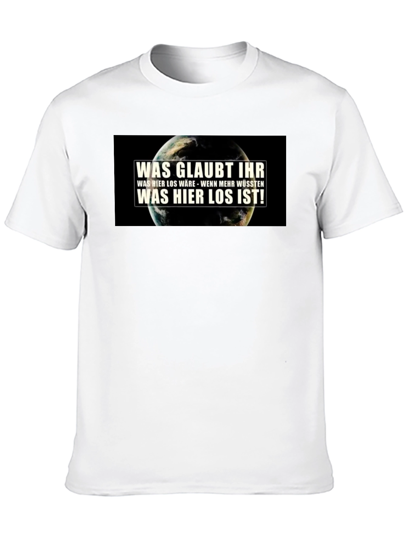 Earth Whats Going On Black Graphic T-Shirt