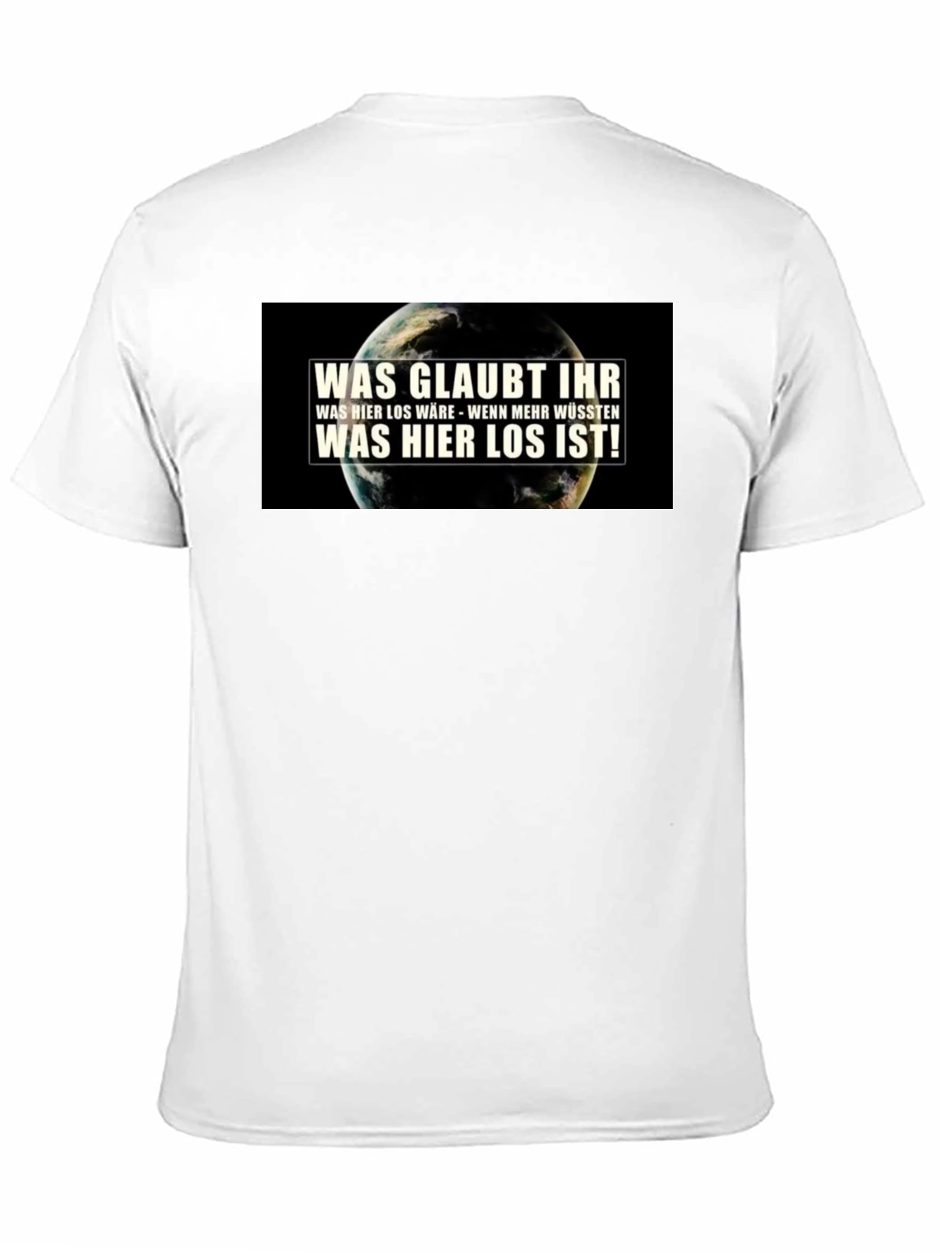 Earth Whats Going On Black Graphic T-Shirt