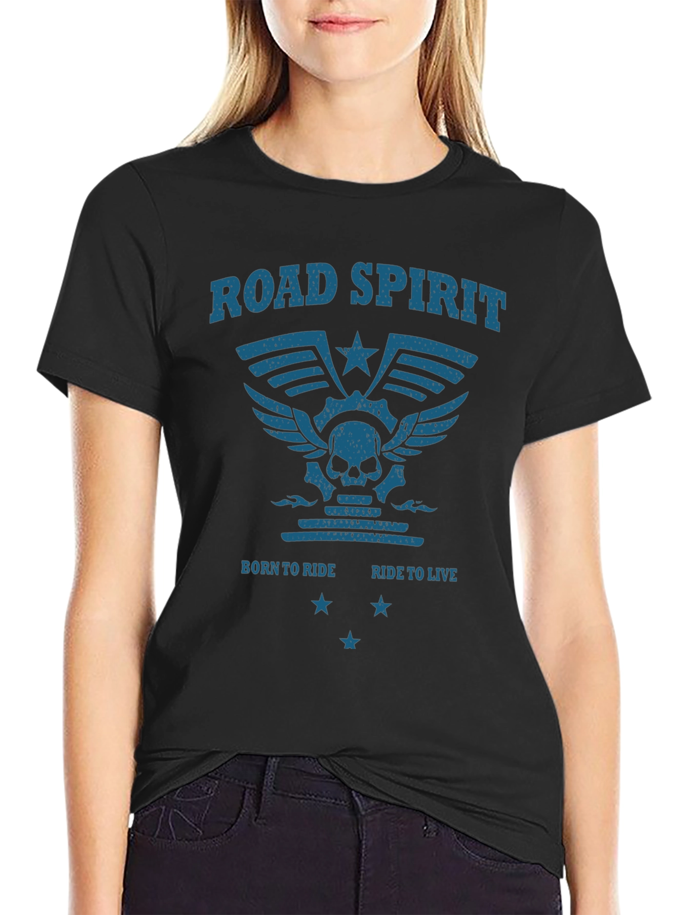 Road Spirit Graphic T-Shirt - Born to Ride