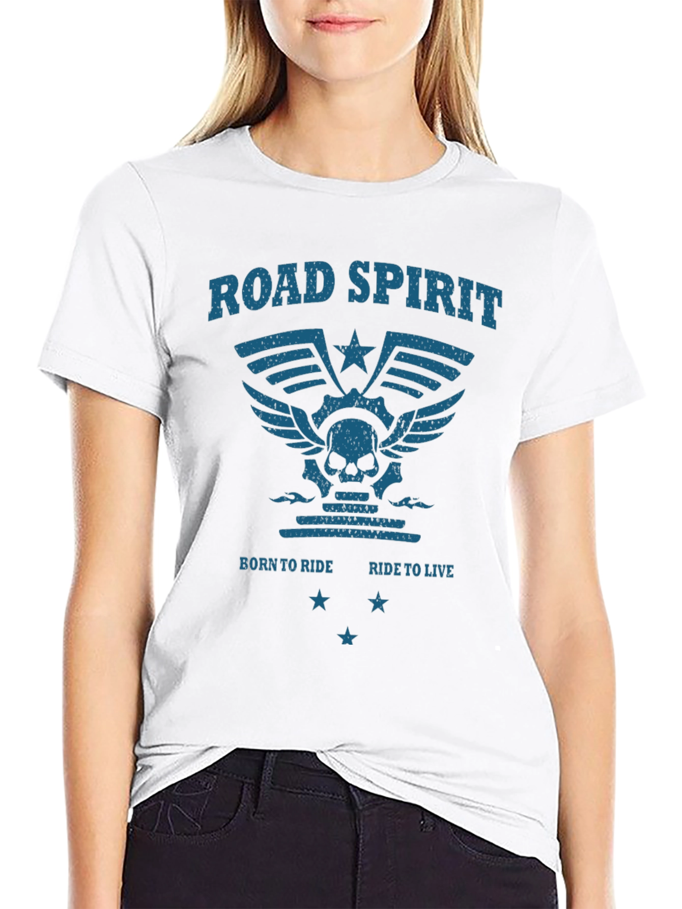 Road Spirit Graphic T-Shirt - Born to Ride