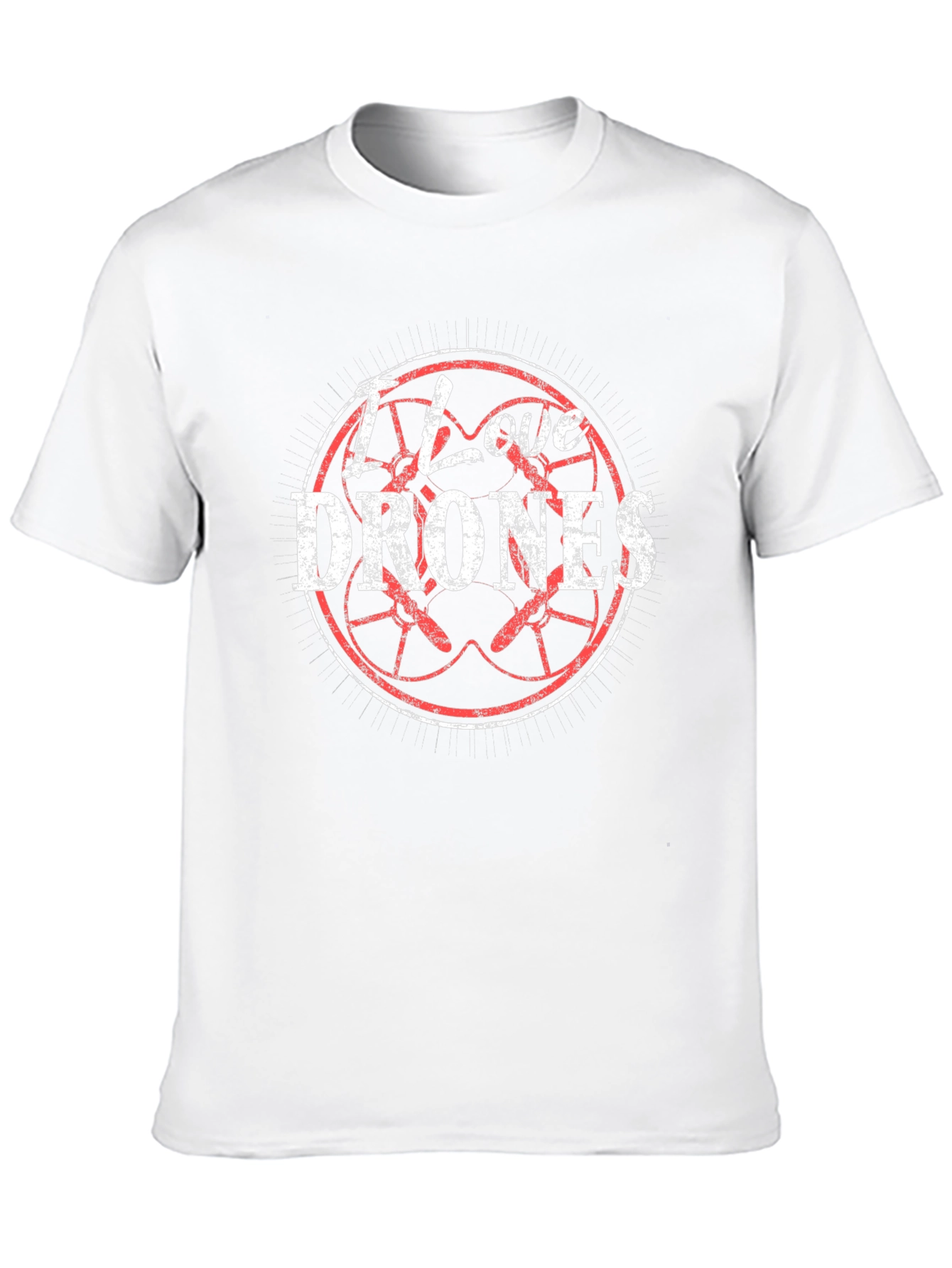 I Love Drones T-Shirt - Stylish Black Tee