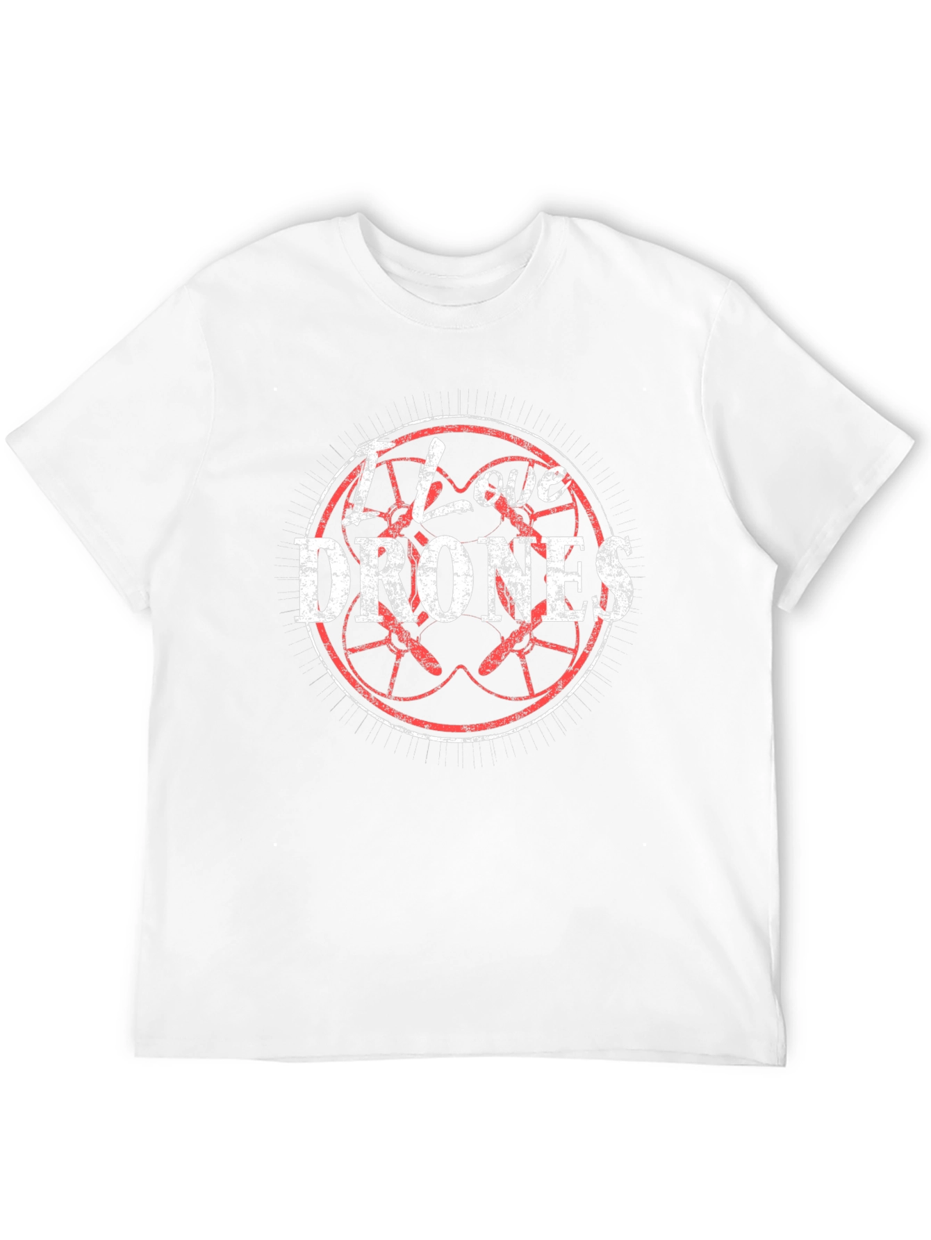 I Love Drones T-Shirt - Stylish Black Tee