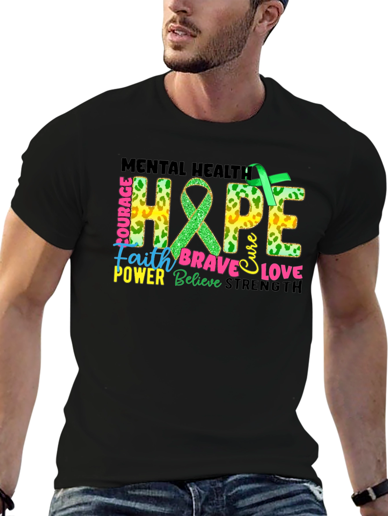 Mental Health Hope Awareness Graphic T-Shirt