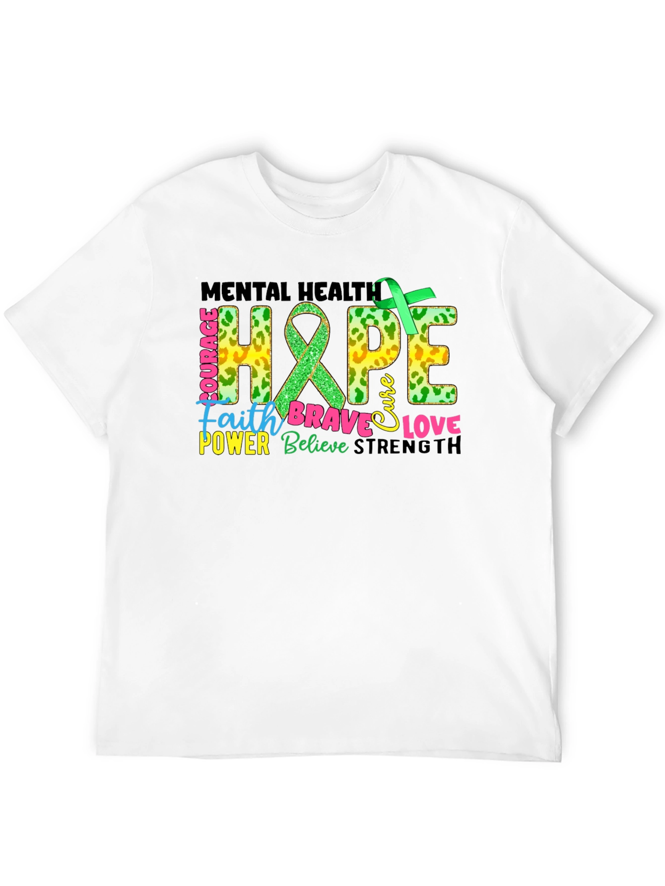 Mental Health Hope Awareness Graphic T-Shirt