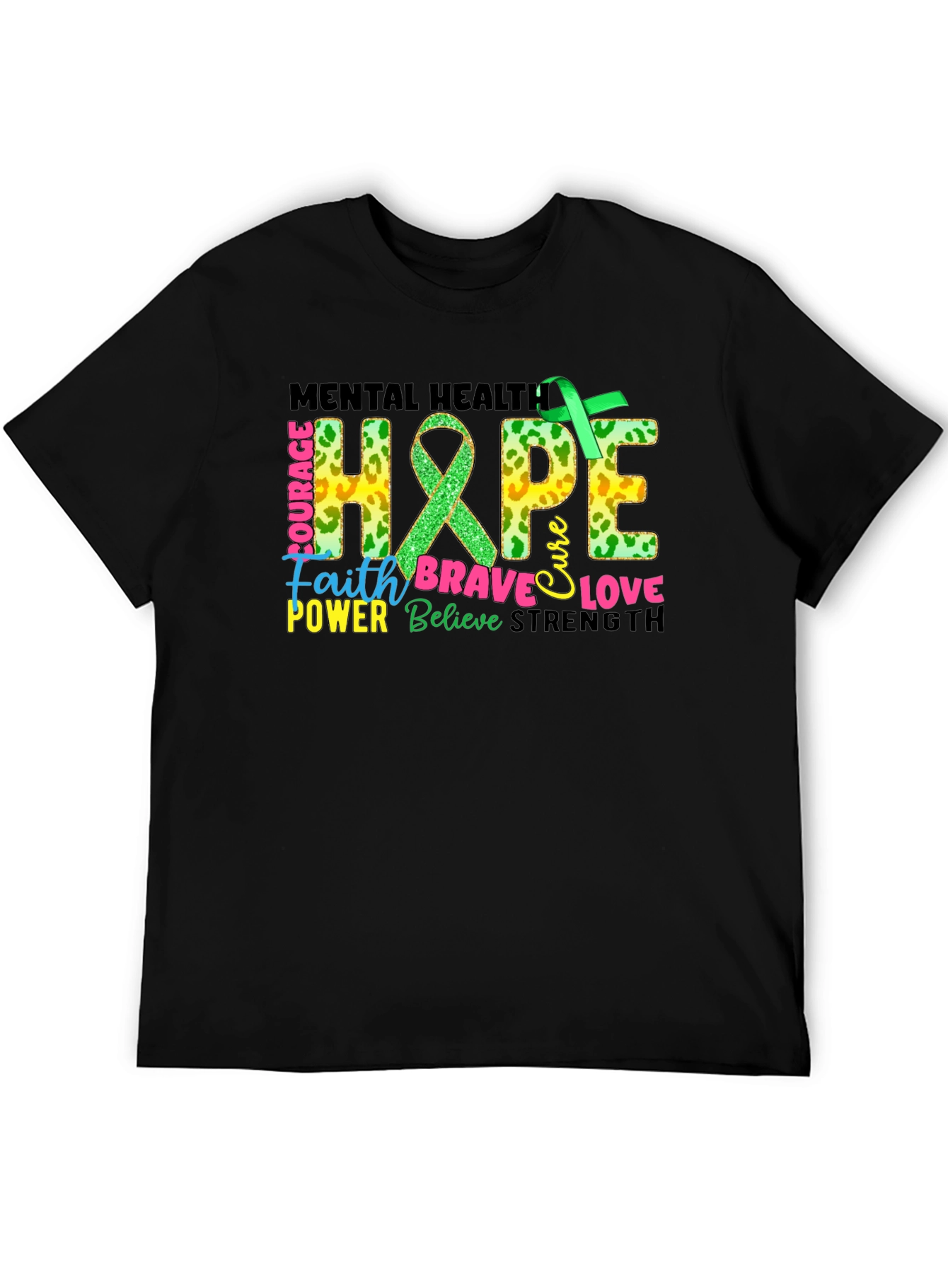 Mental Health Hope Awareness Graphic T-Shirt