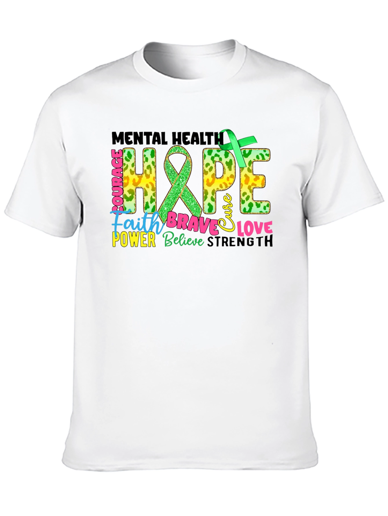 Mental Health Hope Awareness Graphic T-Shirt