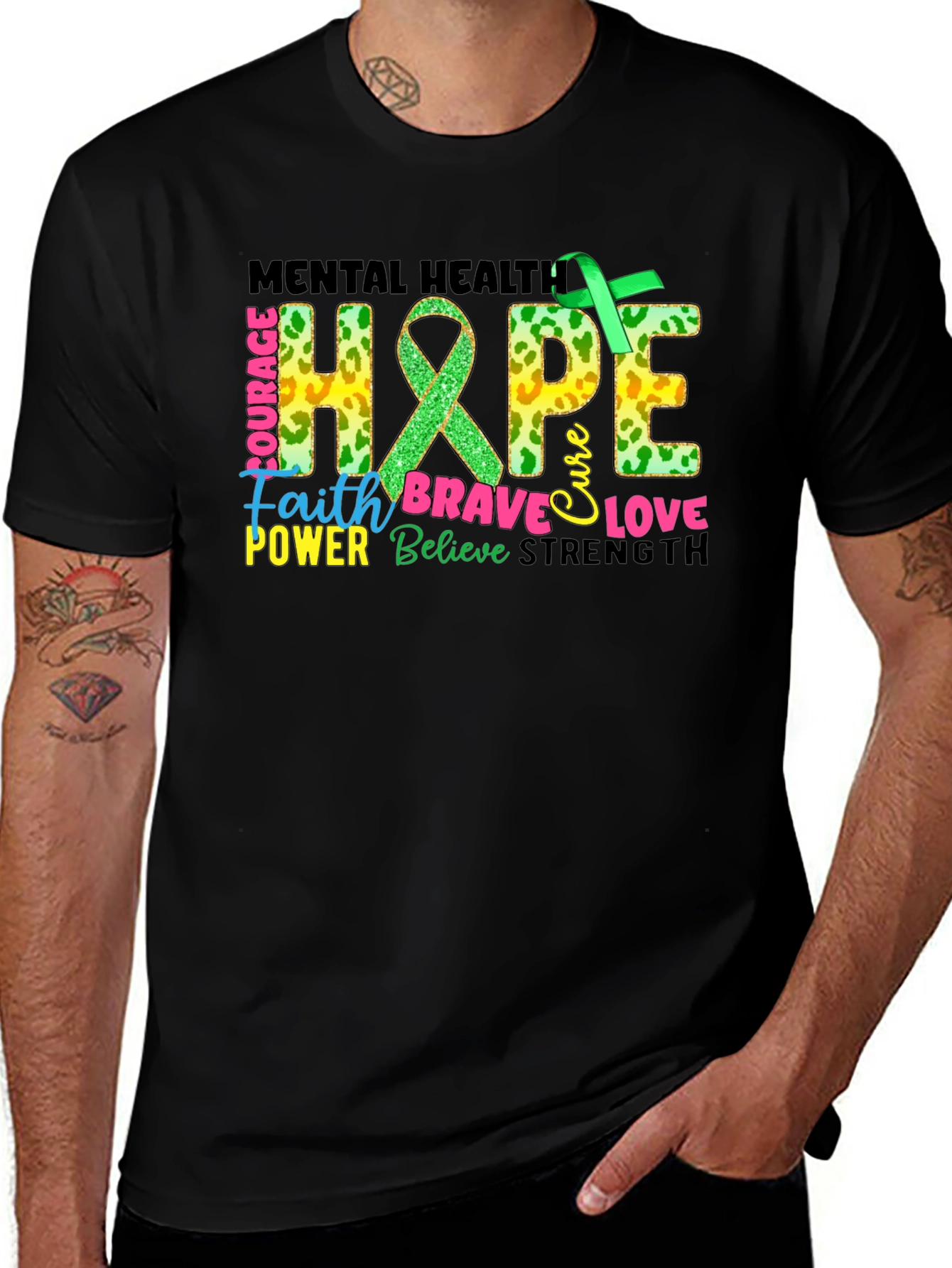 Mental Health Hope Awareness Graphic T-Shirt