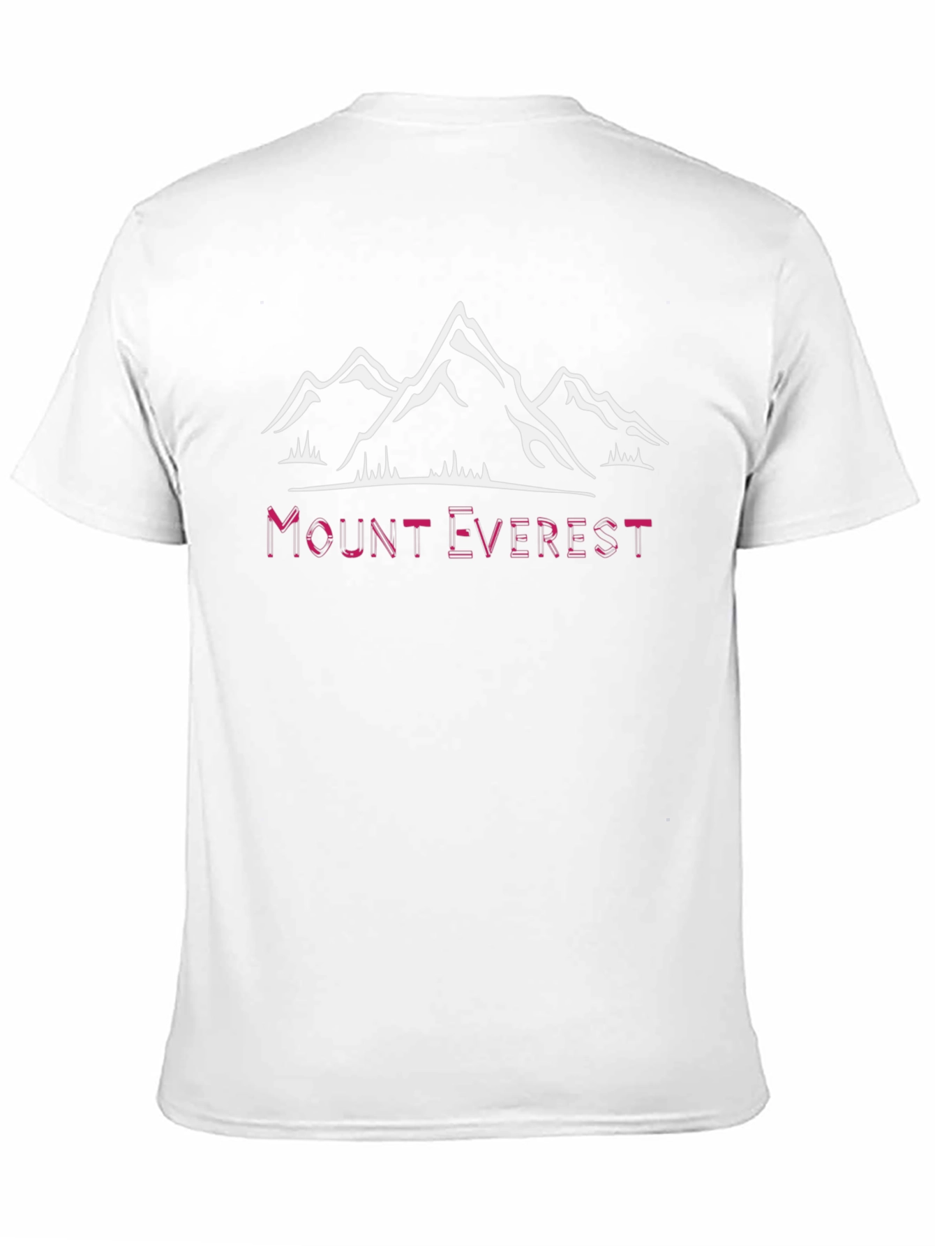 Mount Everest Graphic Tee - Black Cotton T-Shirt