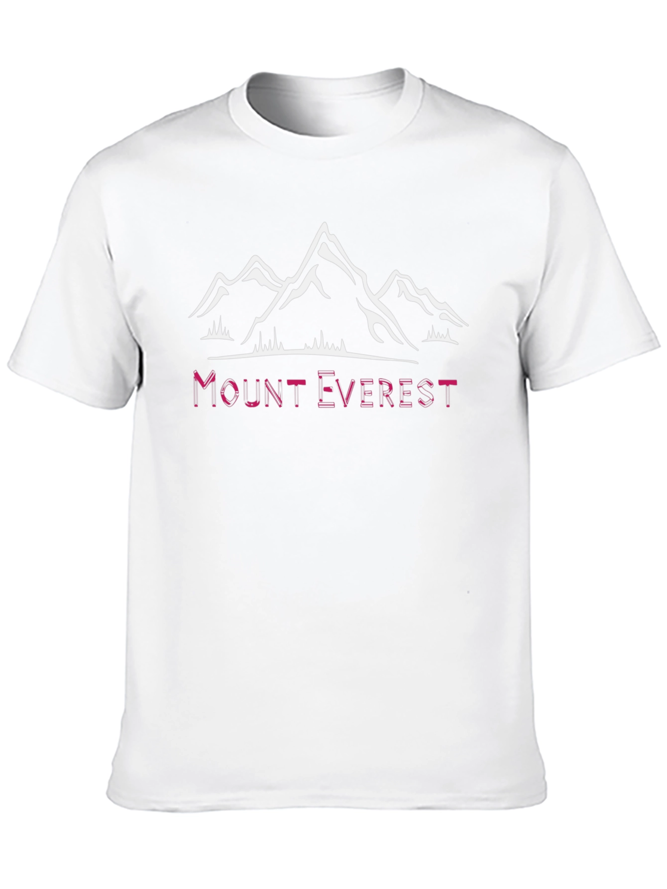 Mount Everest Graphic Tee - Black Cotton T-Shirt