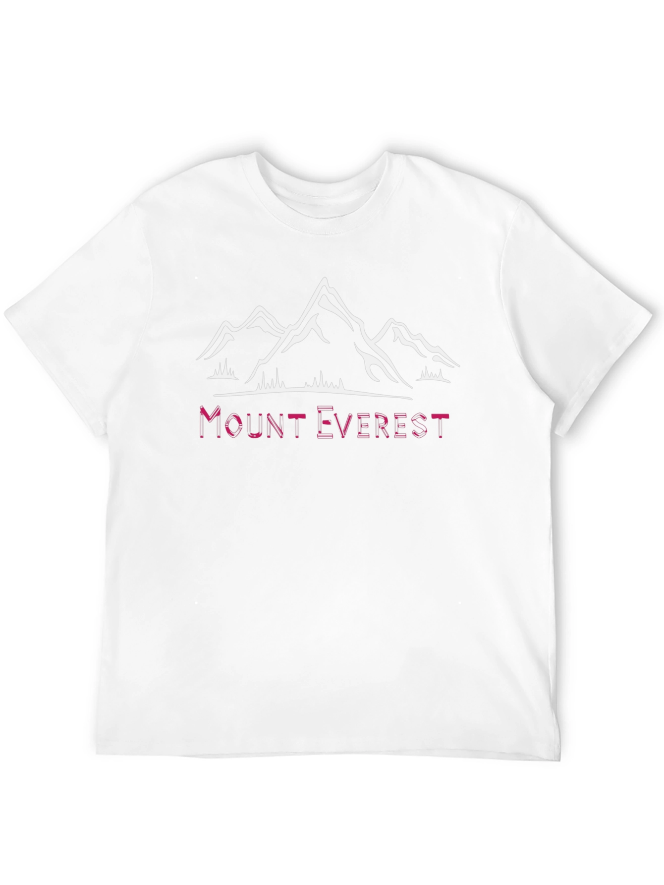 Mount Everest Graphic Tee - Black Cotton T-Shirt