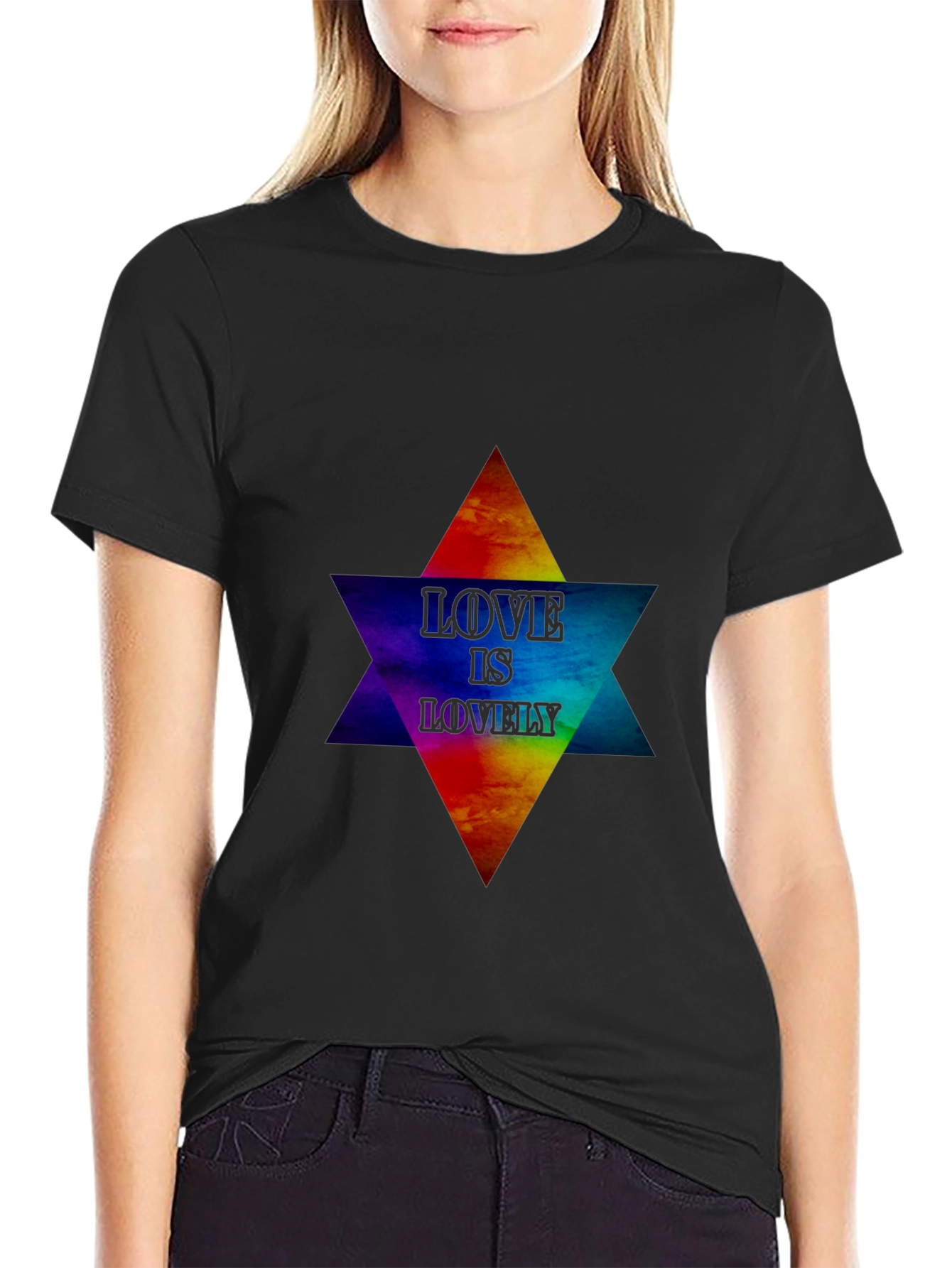 Love Is Lovely Graphic T-Shirt - Pride Star Design