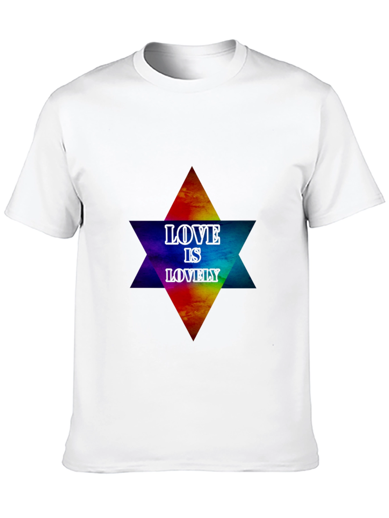 Love Is Lovely Graphic T-Shirt - Pride Star Design