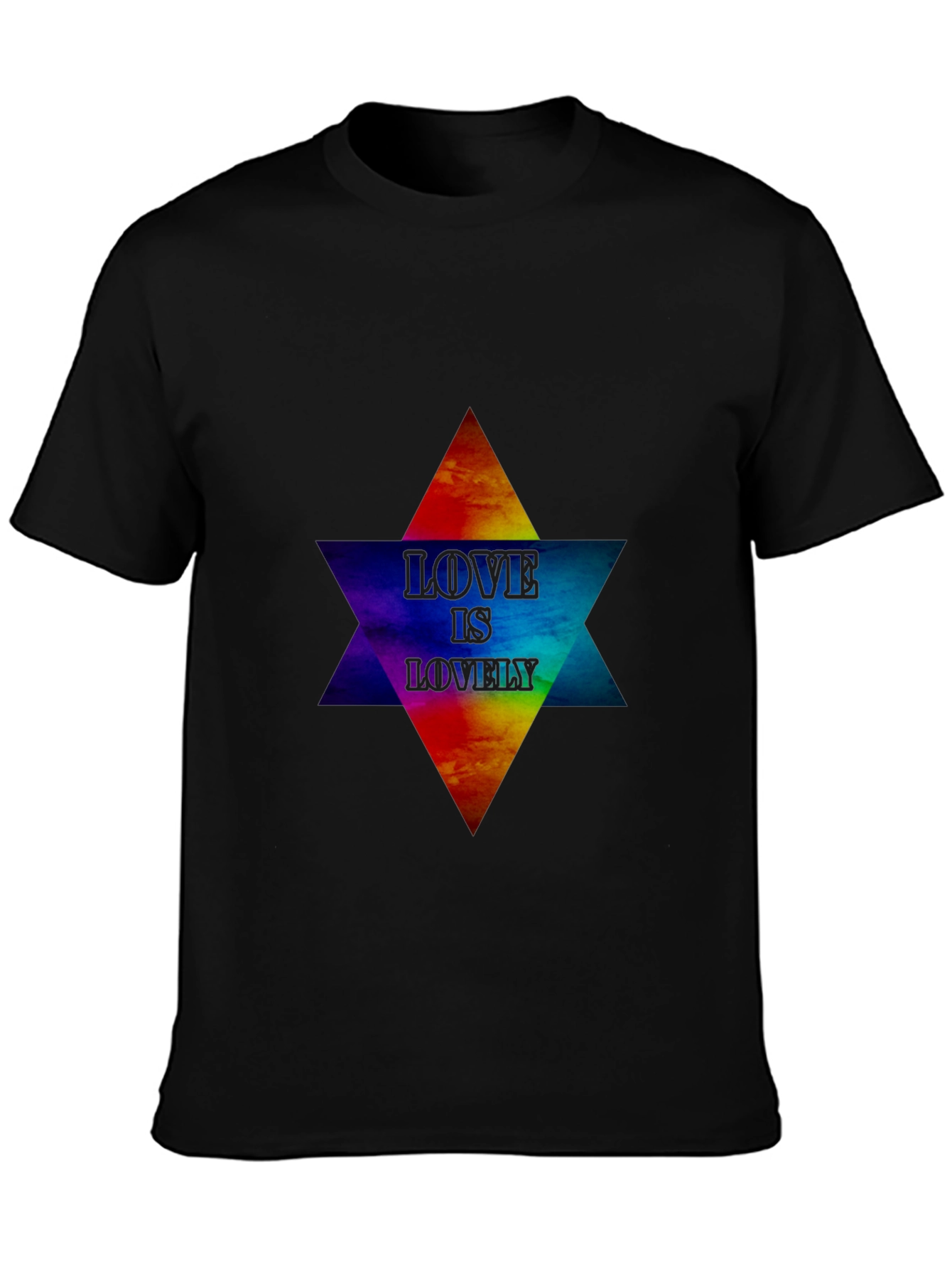 Love Is Lovely Graphic T-Shirt - Pride Star Design