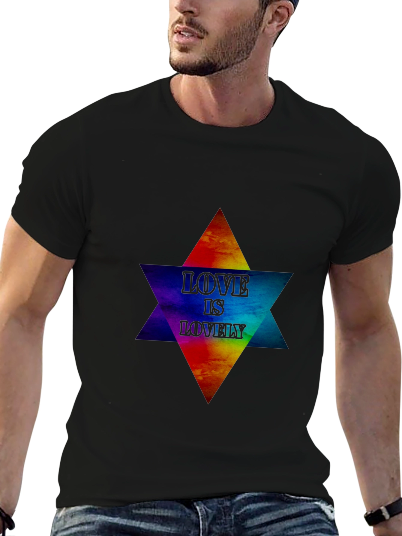 Love Is Lovely Graphic T-Shirt - Pride Star Design