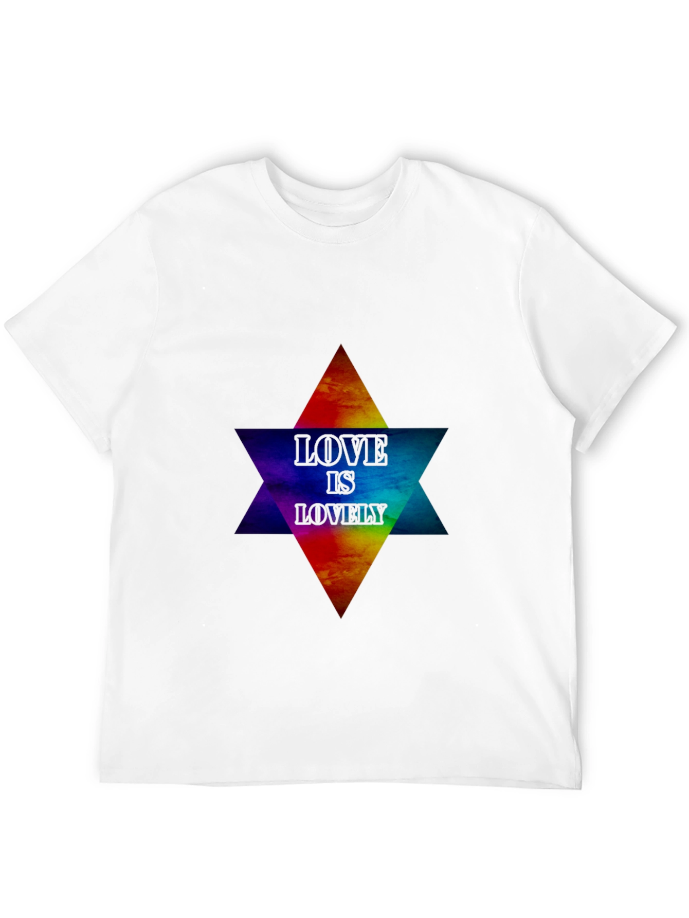 Love Is Lovely Graphic T-Shirt - Pride Star Design
