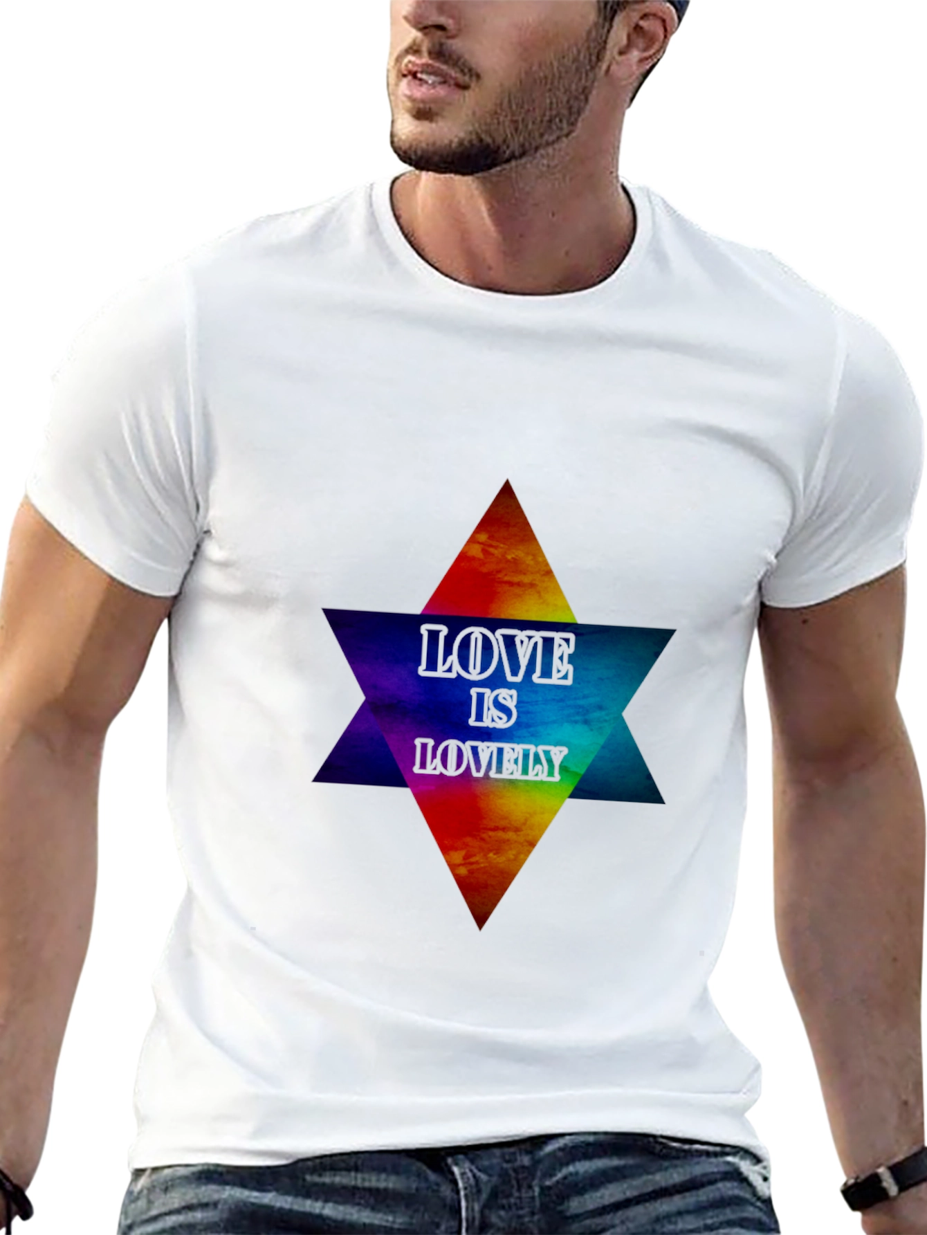 Love Is Lovely Graphic T-Shirt - Pride Star Design