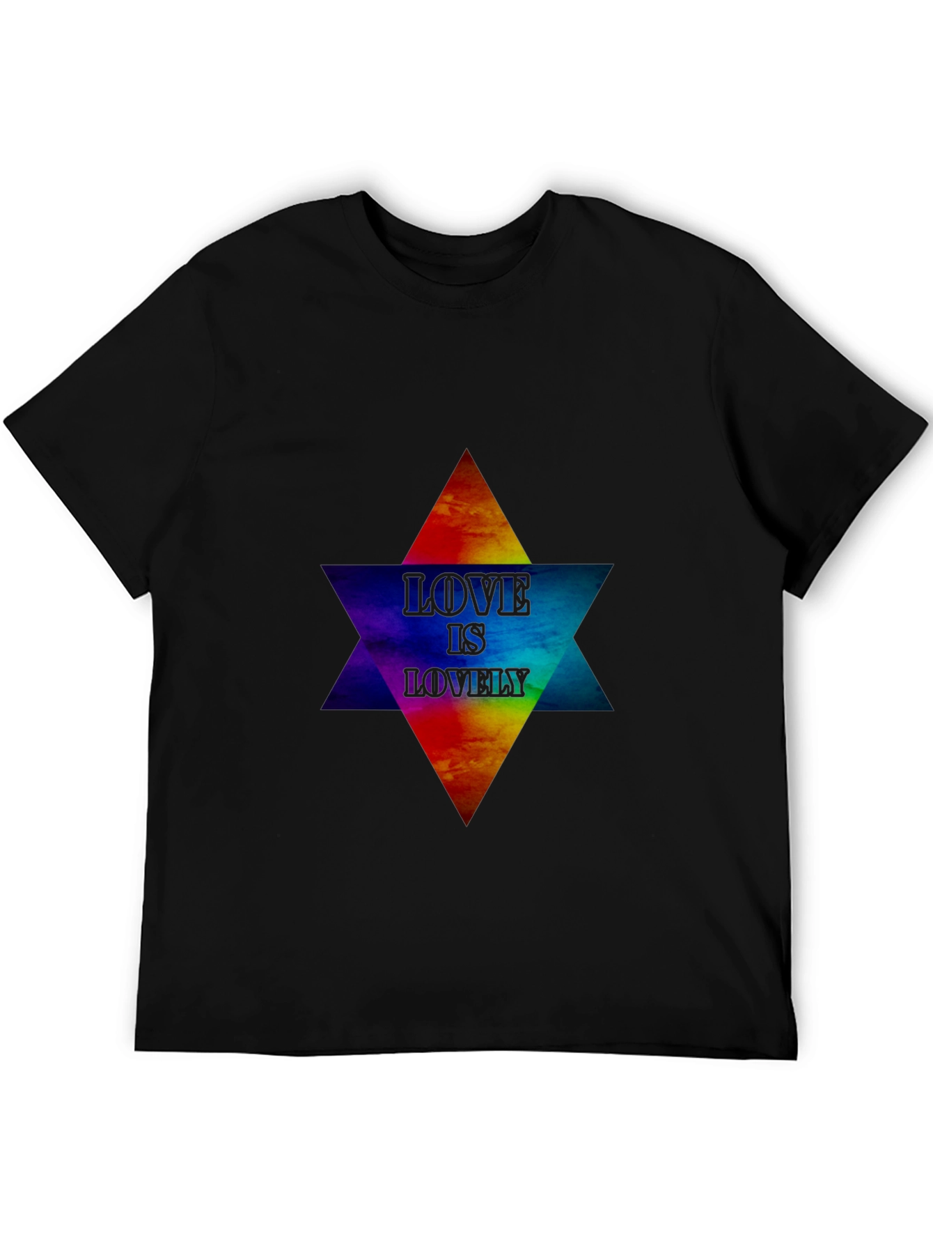 Love Is Lovely Graphic T-Shirt - Pride Star Design