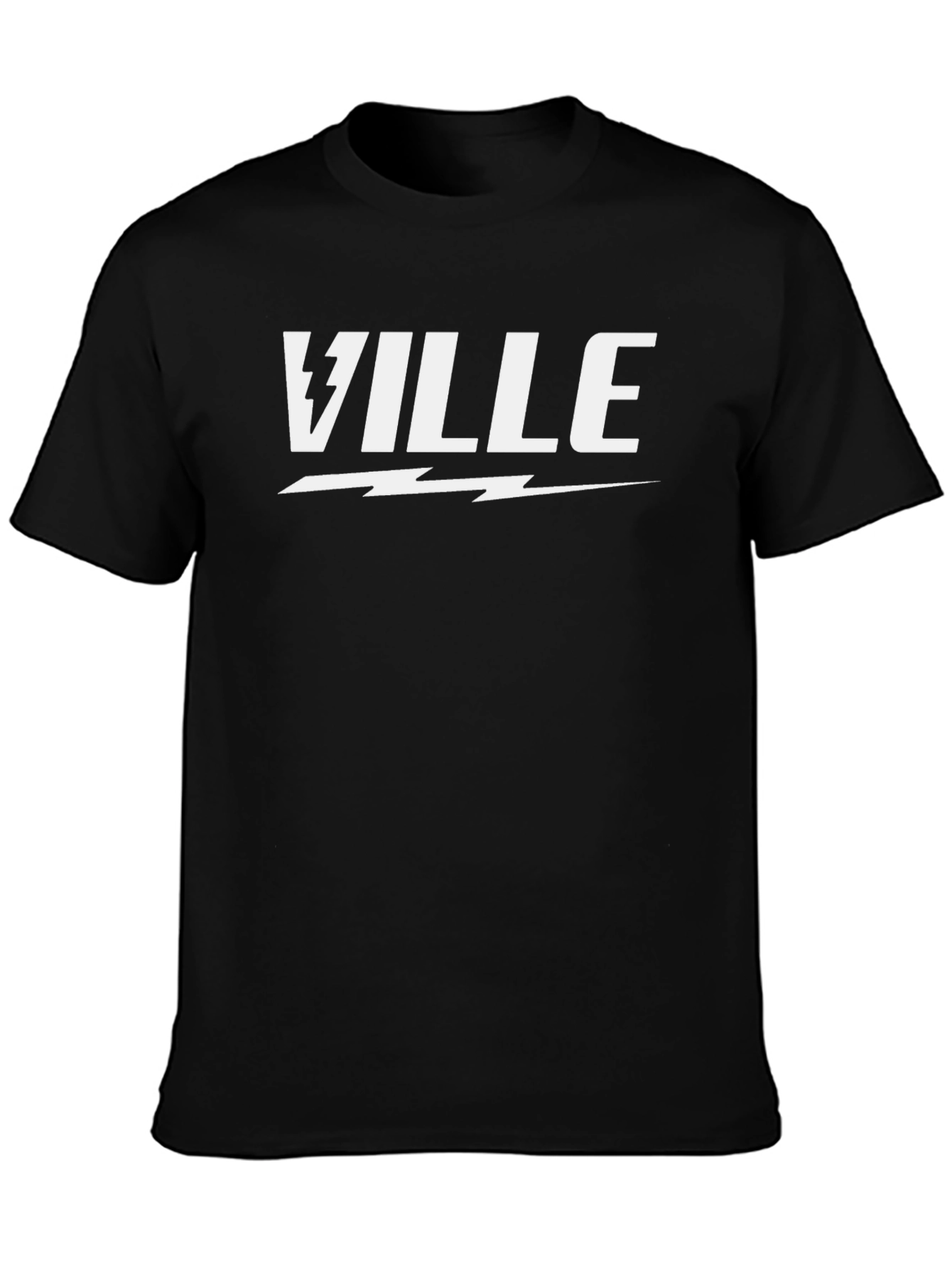 Ville Lightning Bolt Graphic Tee - Black