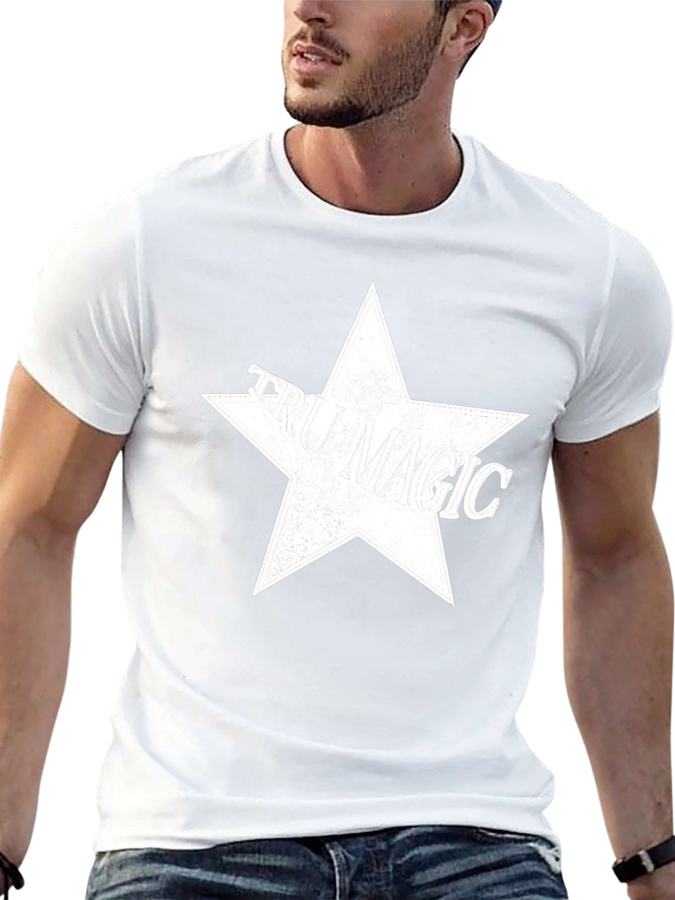 True Magic Star Graphic T-Shirt - Black
