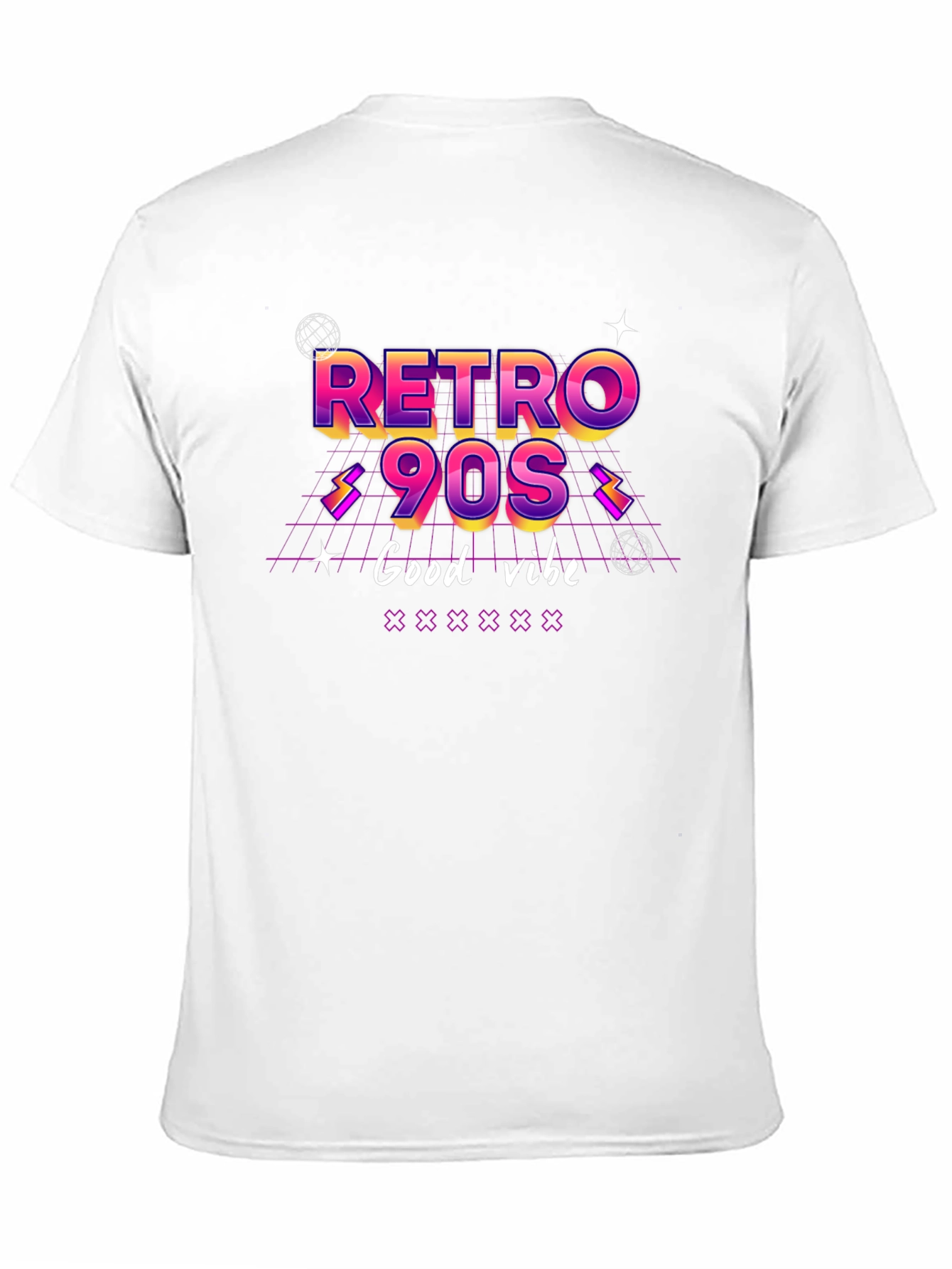 Retro 90s Good Vibe Black T-Shirt