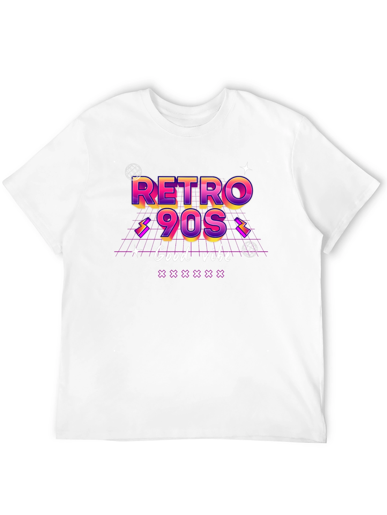 Retro 90s Good Vibe Black T-Shirt