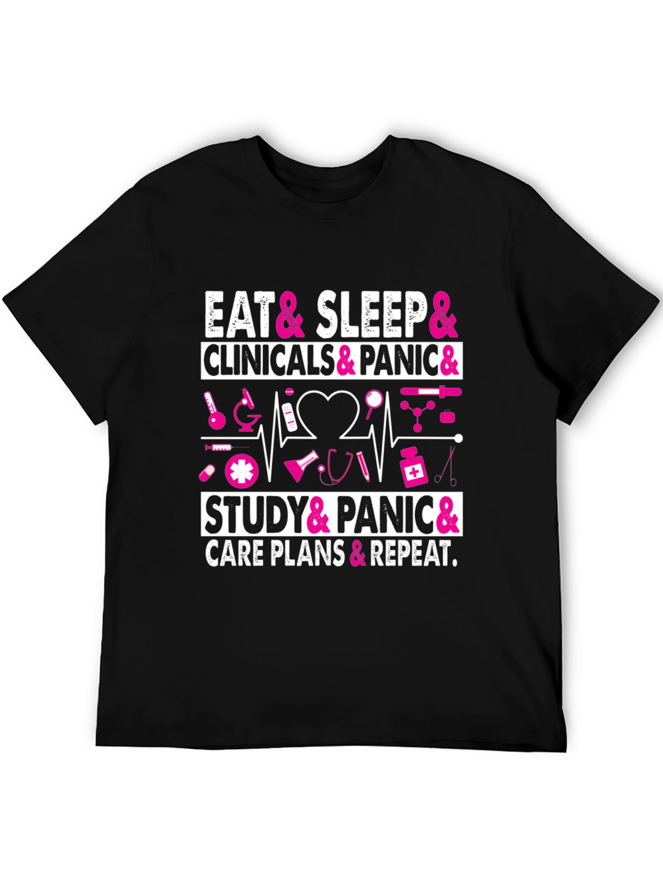 Eat Sleep Clinicals Panic Nurse T-Shirt
