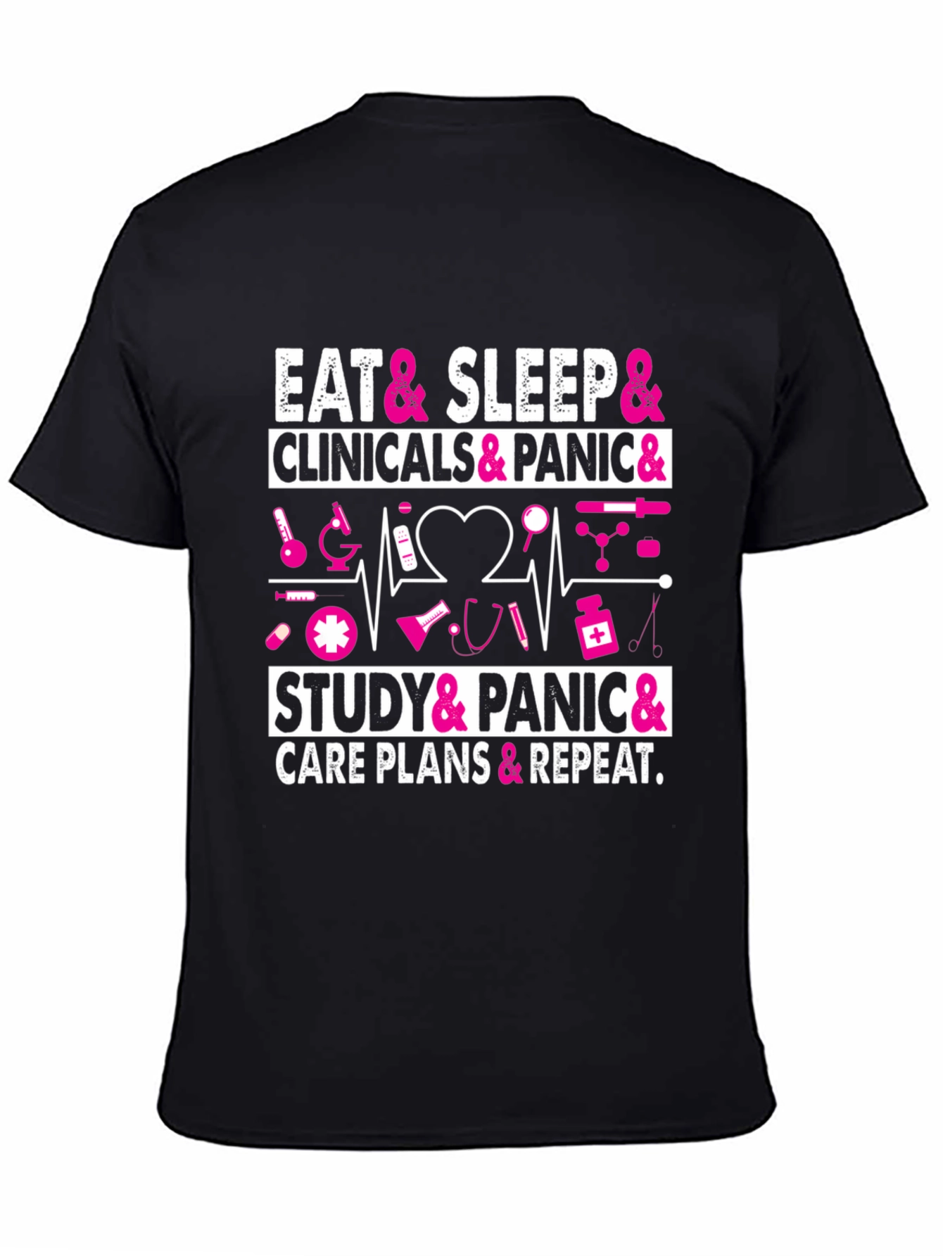 Eat Sleep Clinicals Panic Nurse T-Shirt