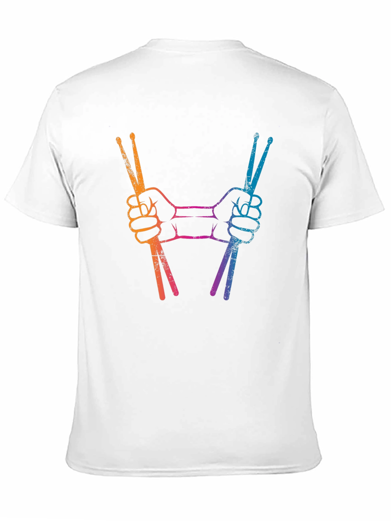Drummers Hands Drumsticks Black T-Shirt