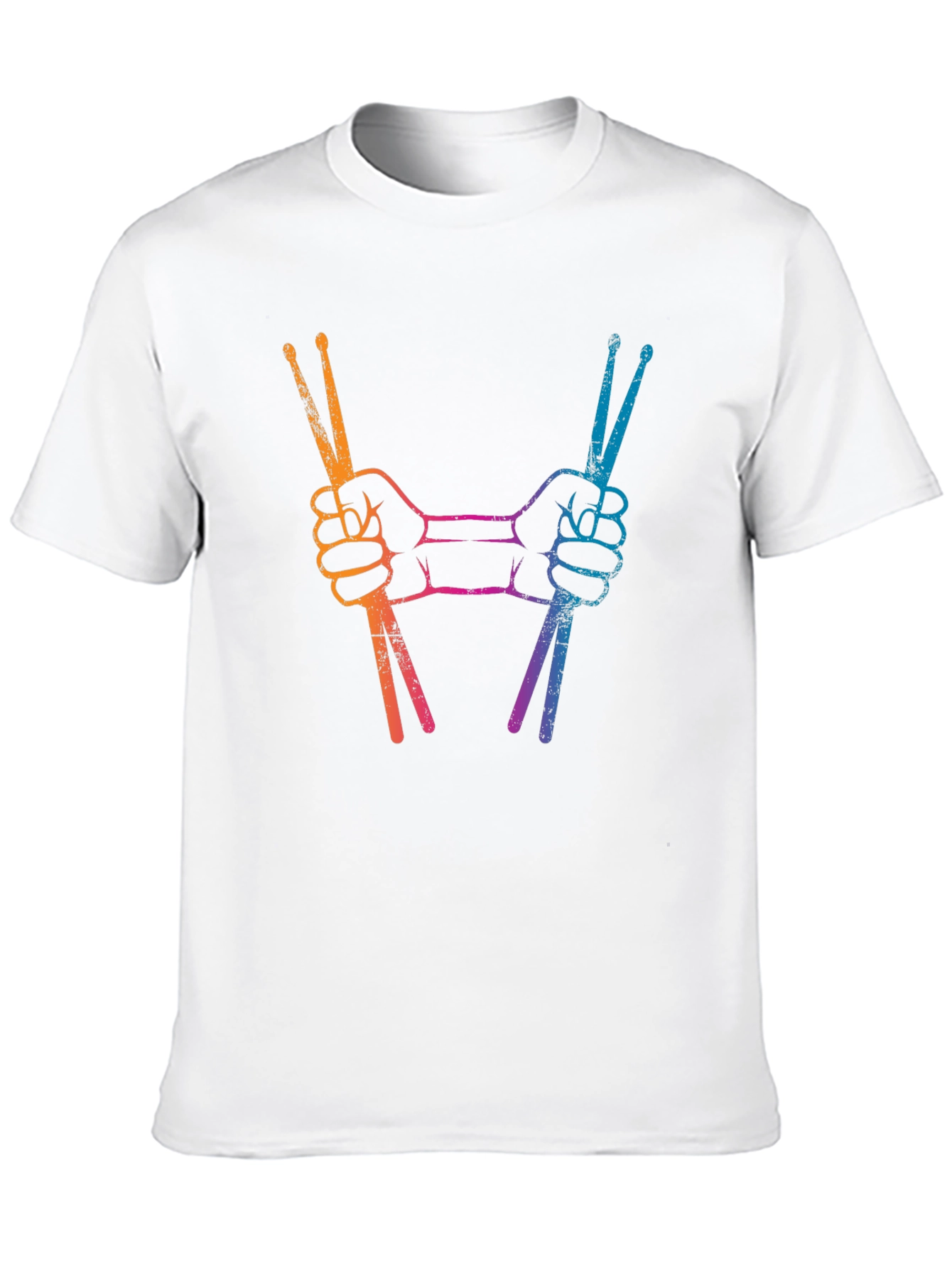 Drummers Hands Drumsticks Black T-Shirt