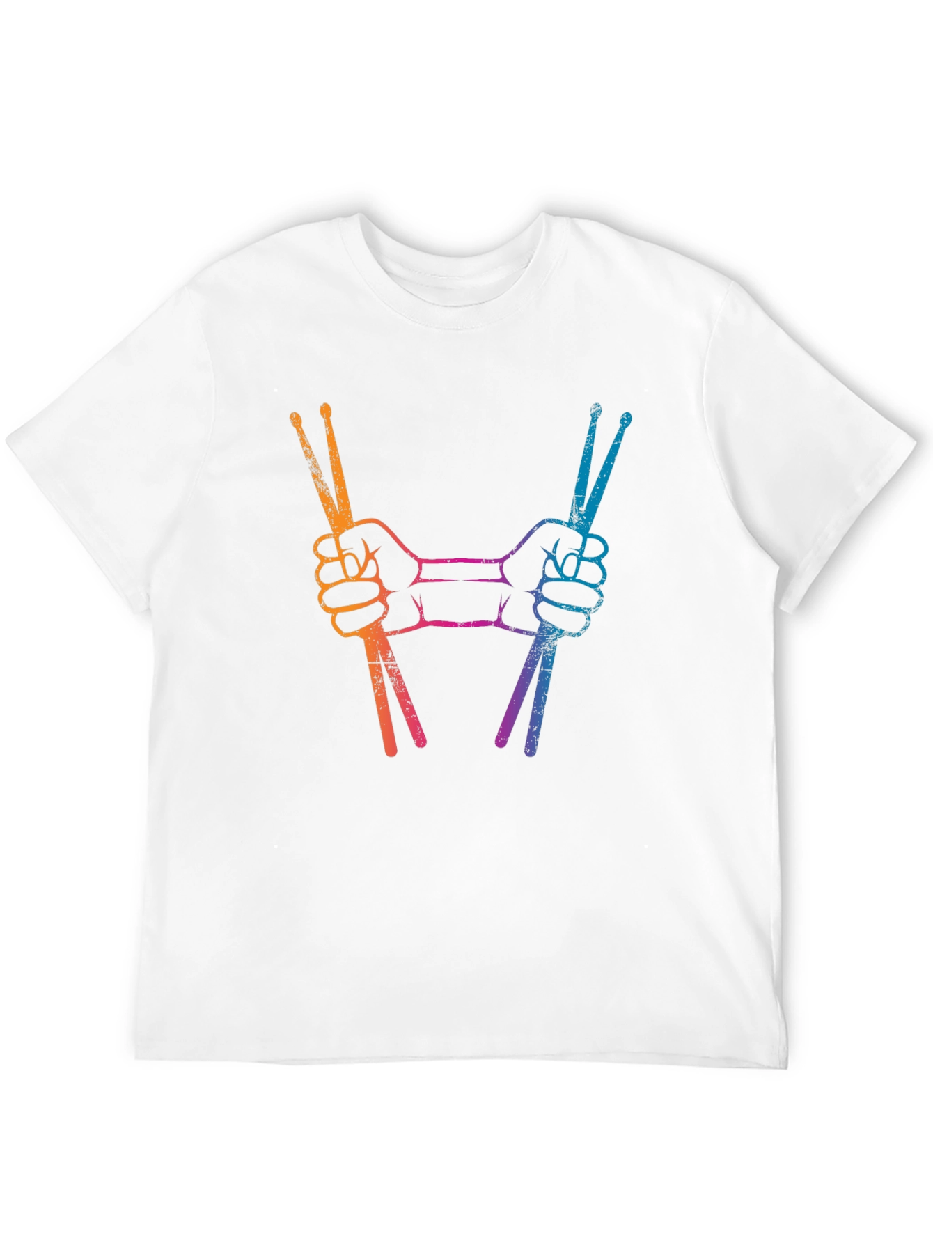 Drummers Hands Drumsticks Black T-Shirt