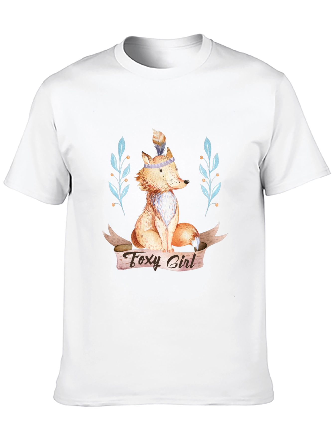 Foxy Girl Graphic Tee - Cute Animal Print