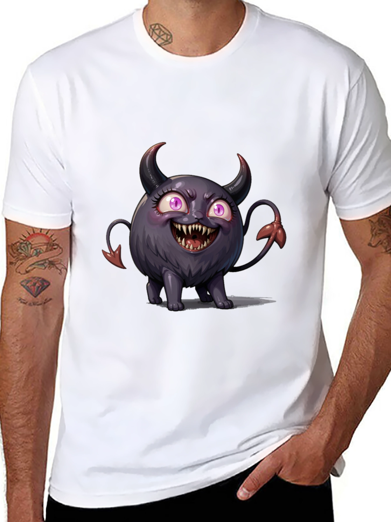 Cute Monster Graphic T-Shirt