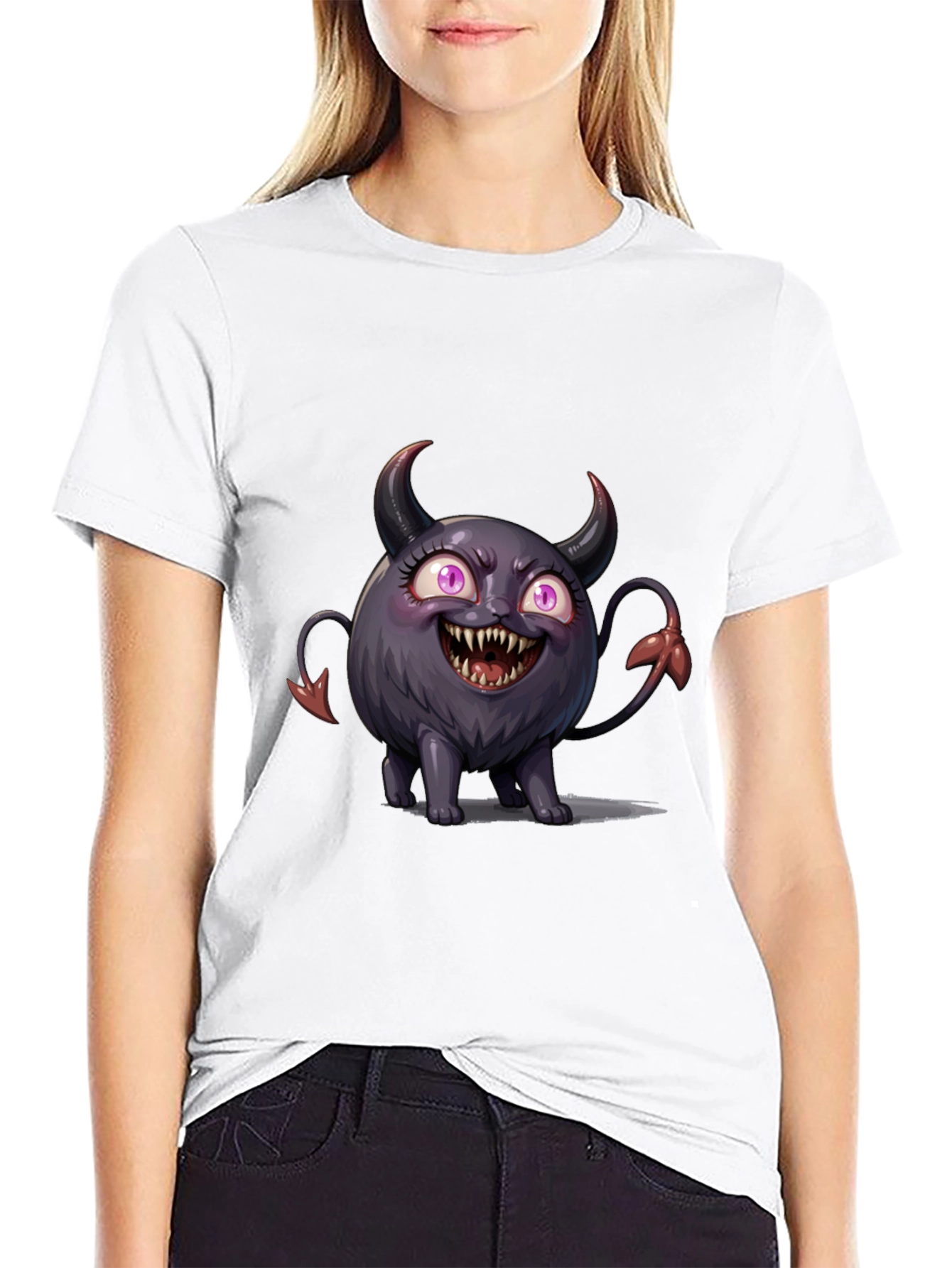 Cute Monster Graphic T-Shirt