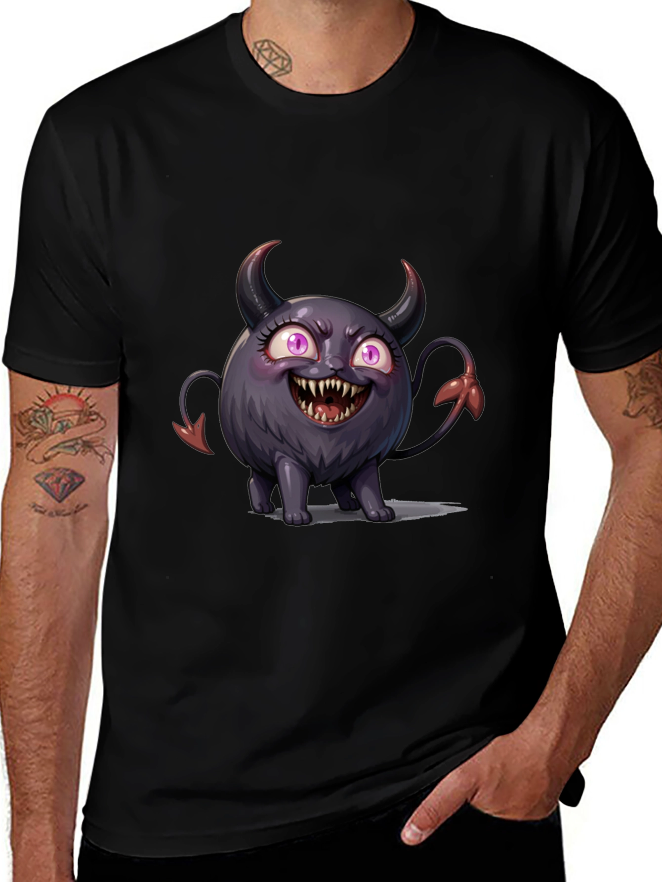 Cute Monster Graphic T-Shirt