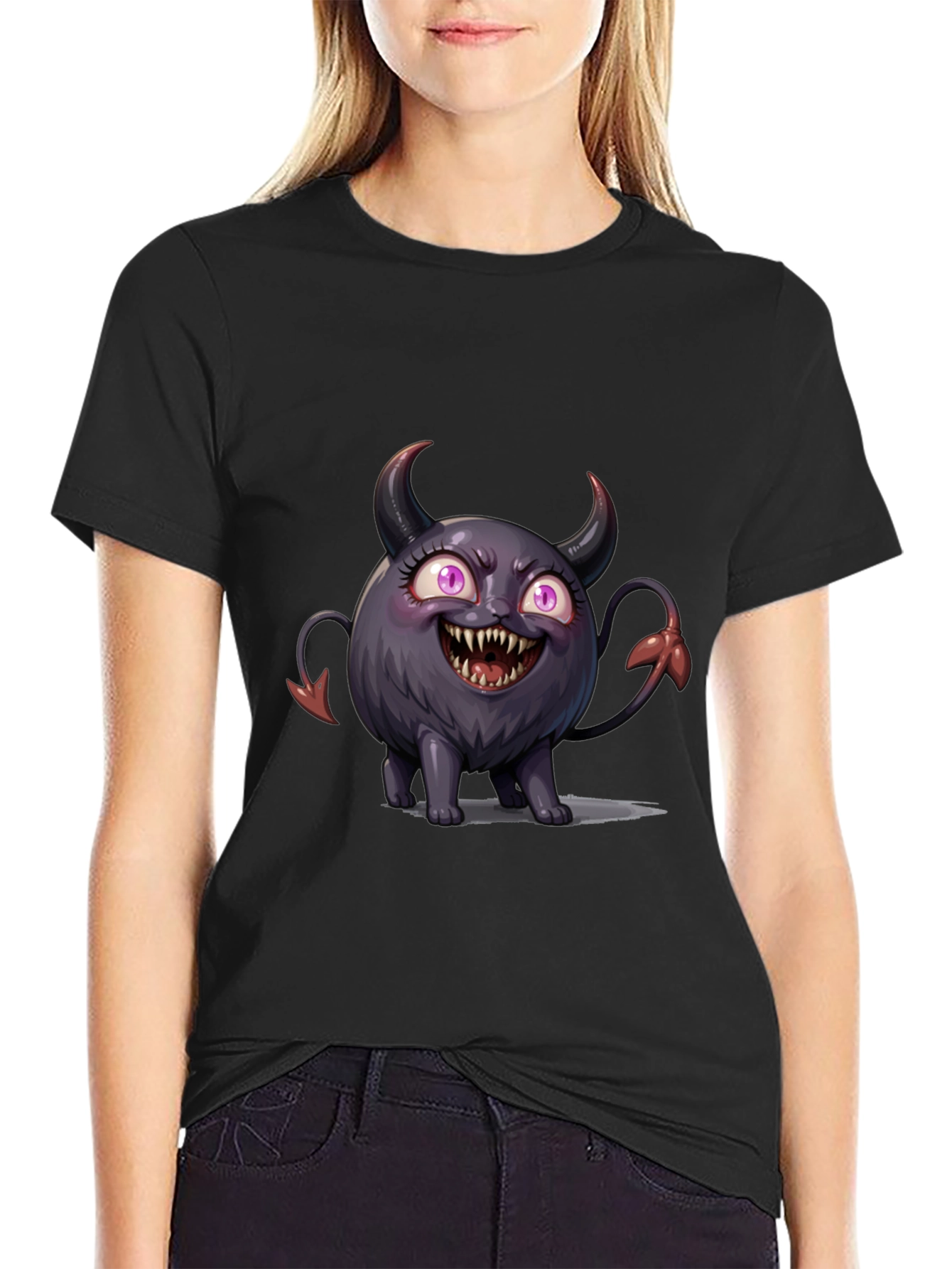 Cute Monster Graphic T-Shirt