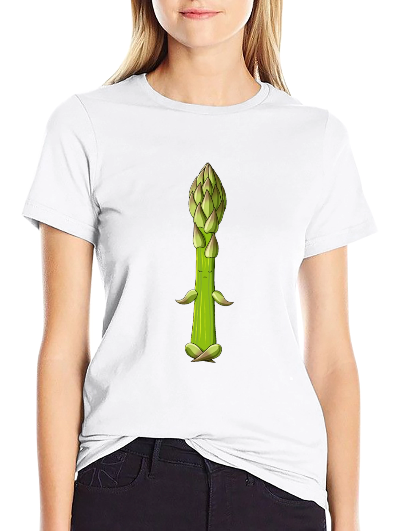 Meditating Asparagus Graphic Tee