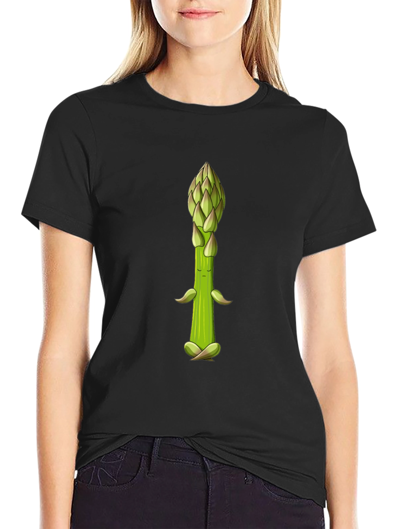 Meditating Asparagus Graphic Tee