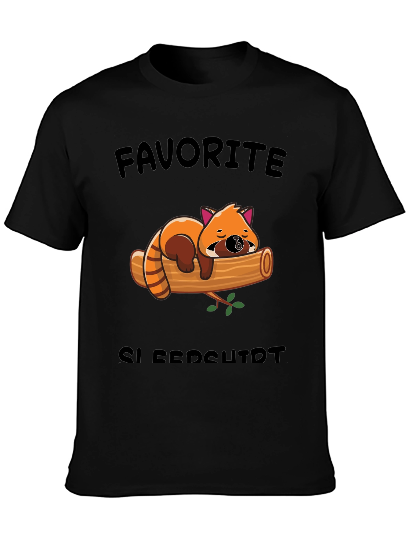 Cute Red Panda Sleeps T-Shirt