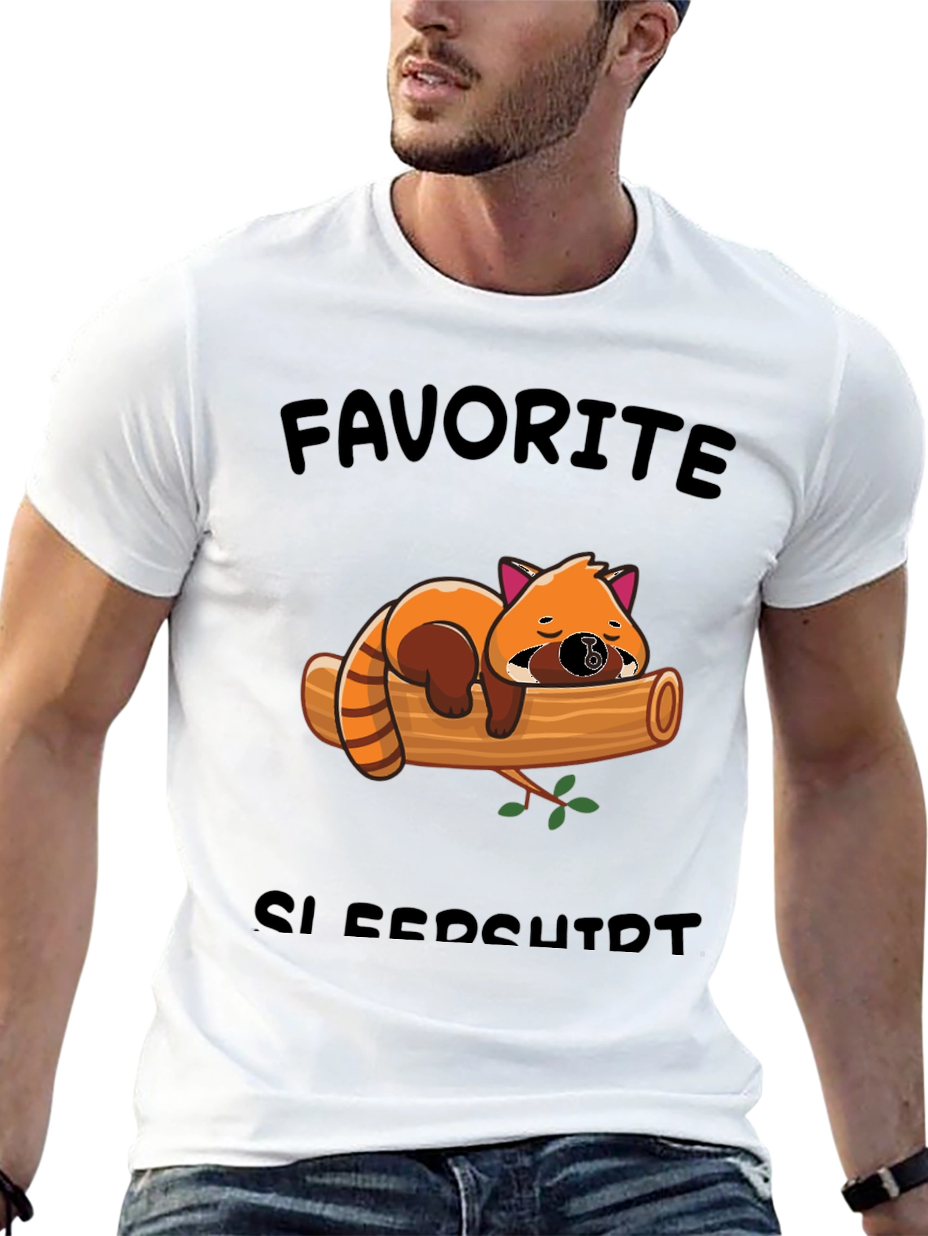 Cute Red Panda Sleeps T-Shirt