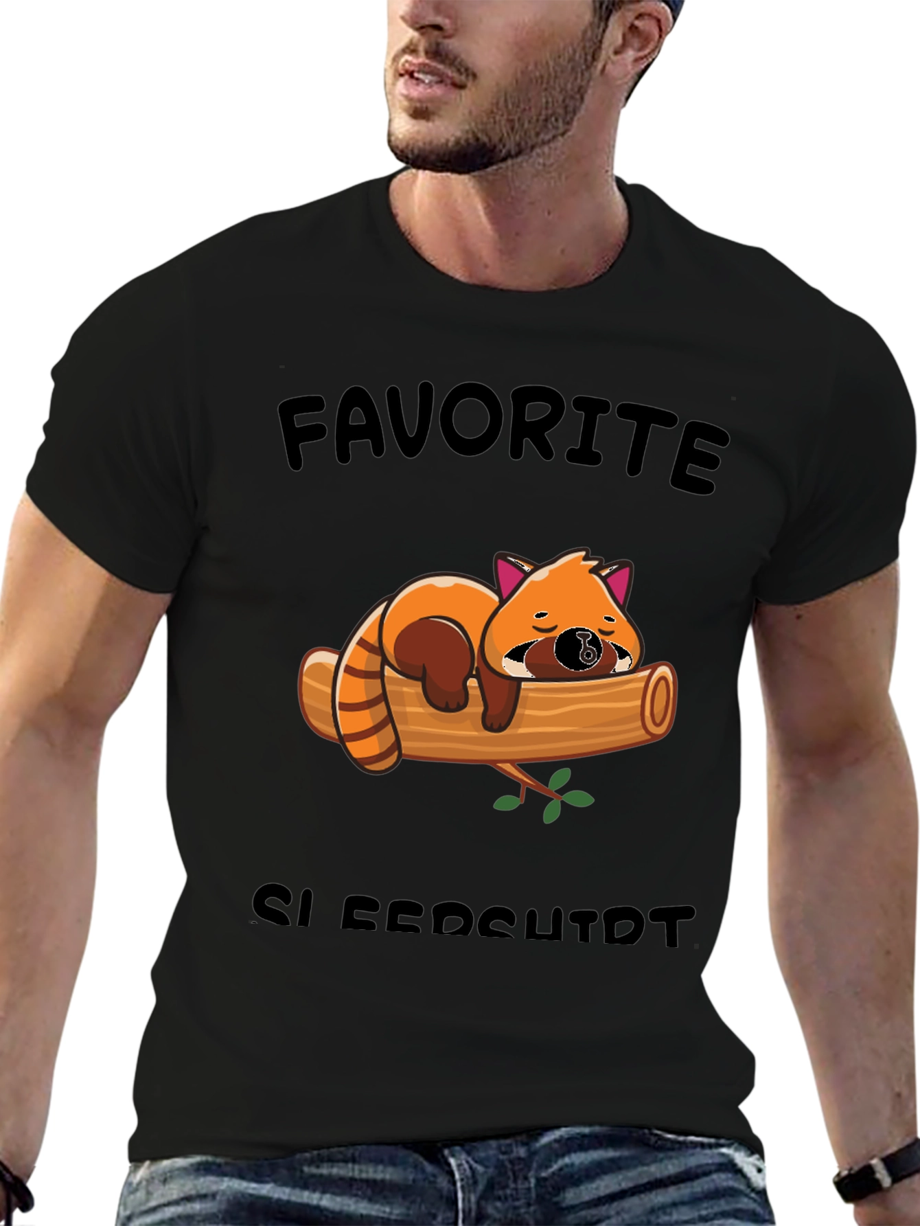 Cute Red Panda Sleeps T-Shirt