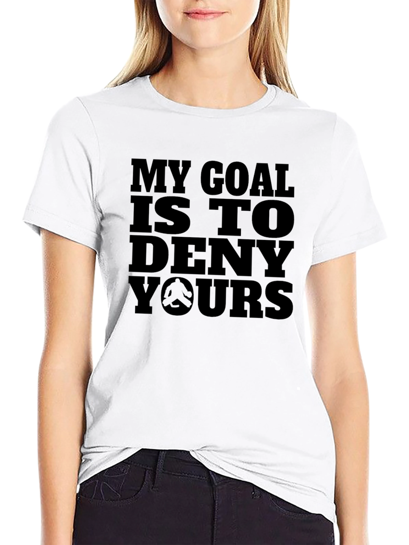 My Goal Is To Deny Yours Black T-Shirt