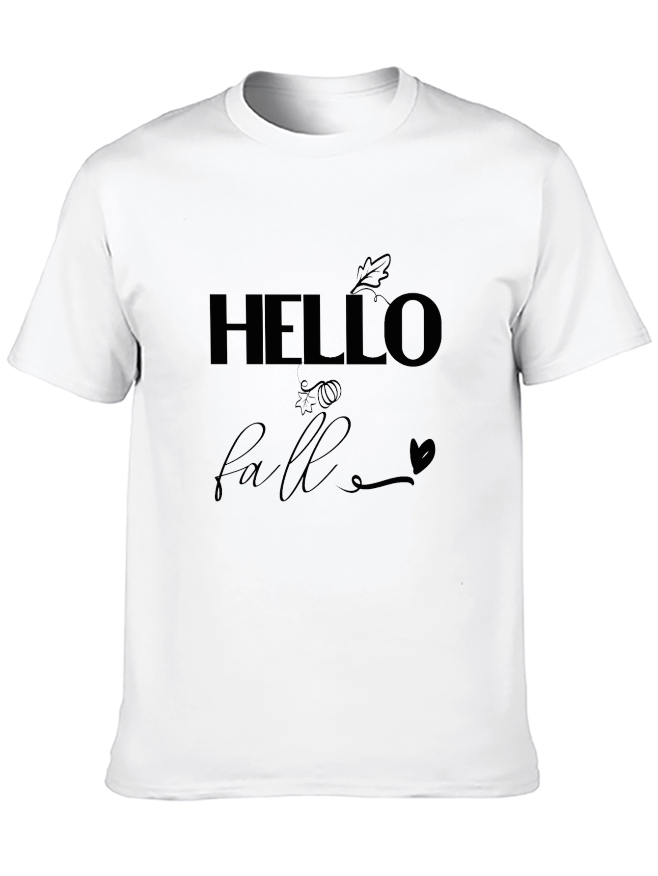 Hello Fall Graphic Tee - Stylish Autumn T-Shirt