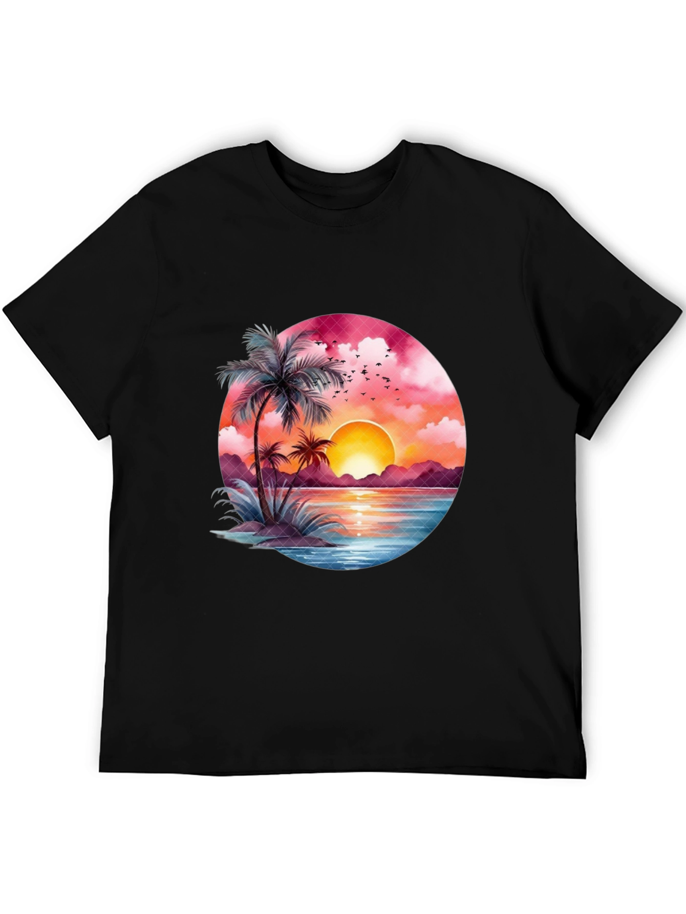Sunset Beach Graphic Tee - Tropical Vibe