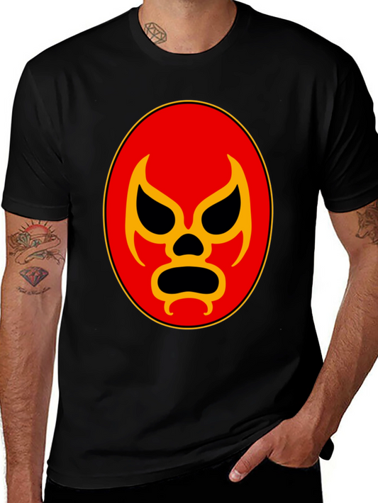 Lucha Libre Mask Graphic Tee - Black